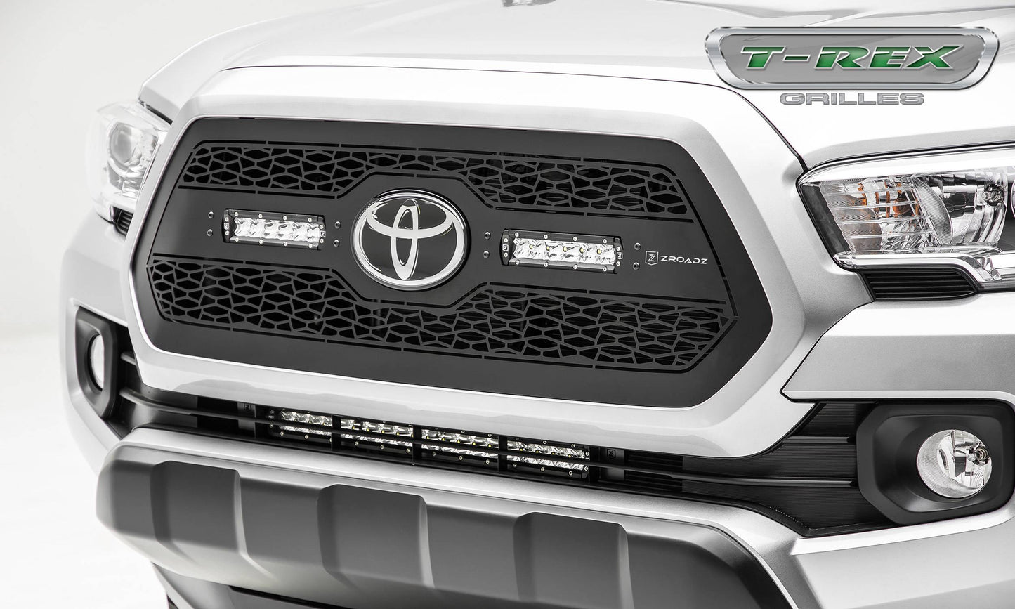 ZROADZ Z319511 Black Mild Steel Main Grille Fits 2018-2023 Toyota Tacoma