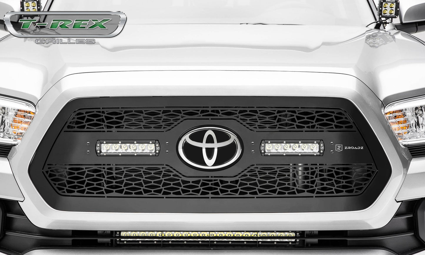 ZROADZ Z319511 Black Mild Steel Main Grille Fits 2018-2023 Toyota Tacoma