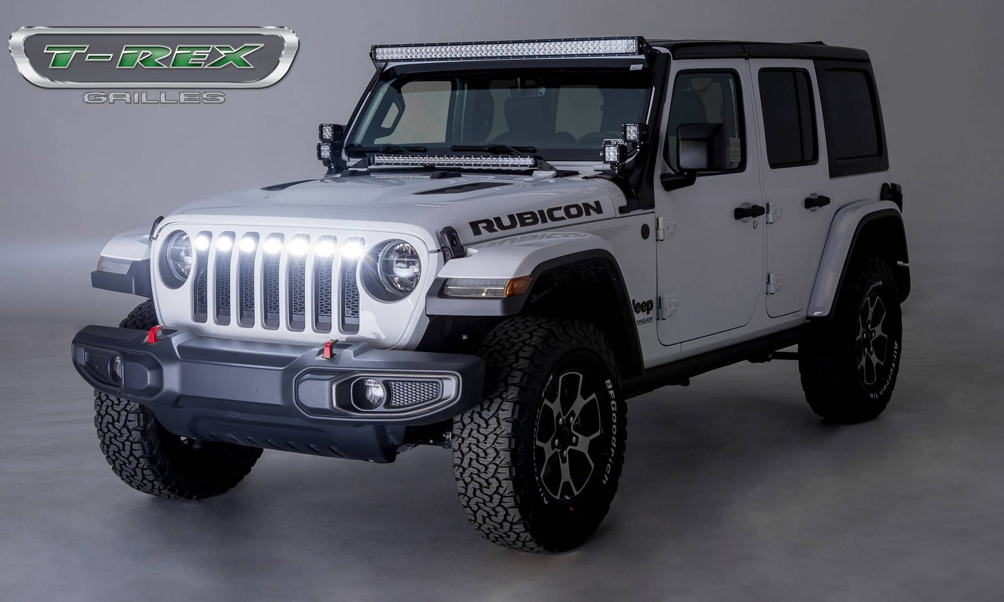 ZROADZ Z314931 Black Mild Steel Main Grille Fits 2018-2023 Jeep Wrangler JL Wrangler JLU