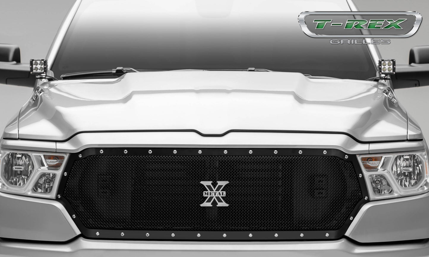 T-REX Grilles 6714651 Black Mild Steel Small Mesh Grille Fits 2019-2023 Ram 1500 Laramie 1500 Lone Star 1500 Big Horn 1500 Tradesman