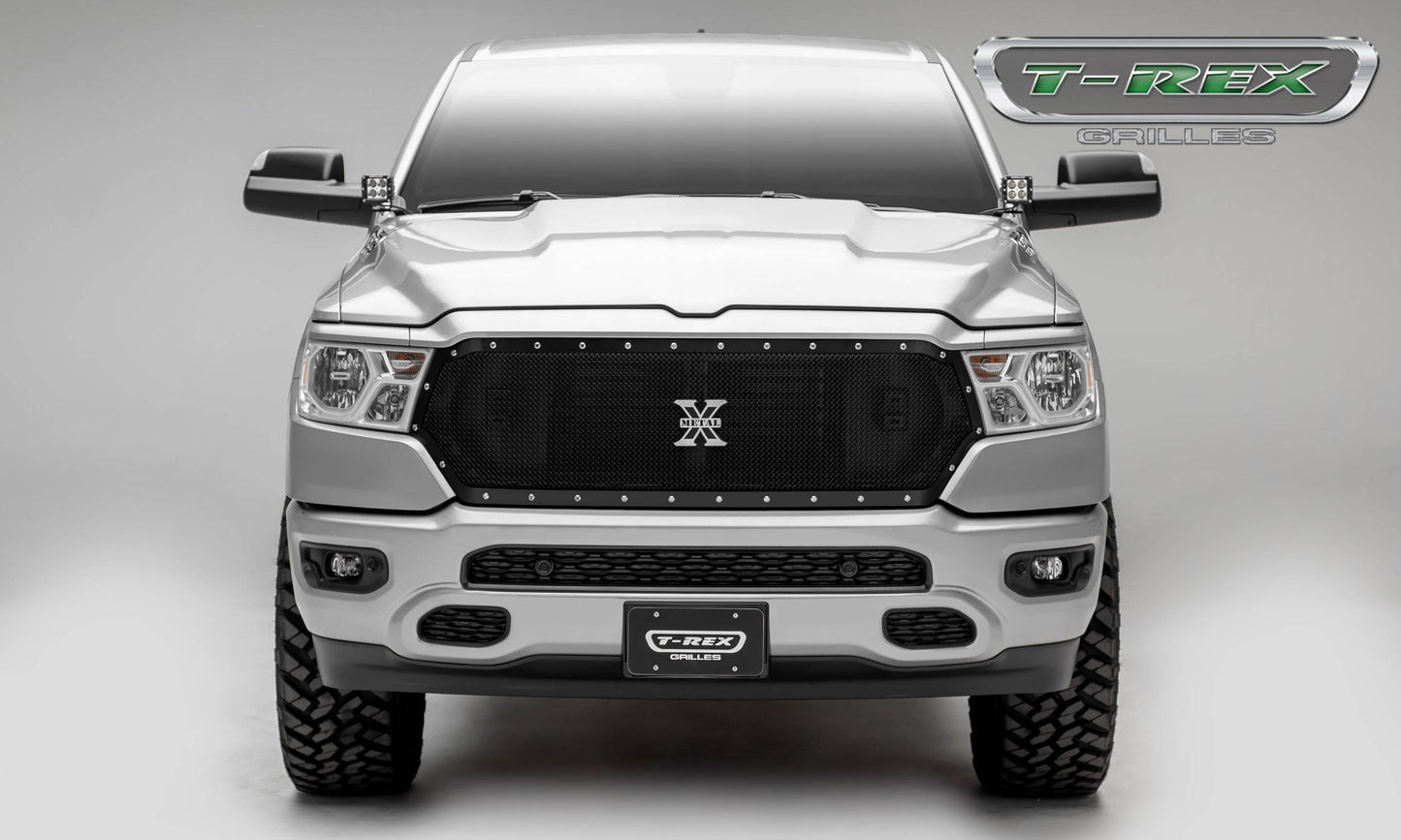 T-REX Grilles 6714651 Black Mild Steel Small Mesh Grille Fits 2019-2023 Ram 1500 Laramie 1500 Lone Star 1500 Big Horn 1500 Tradesman