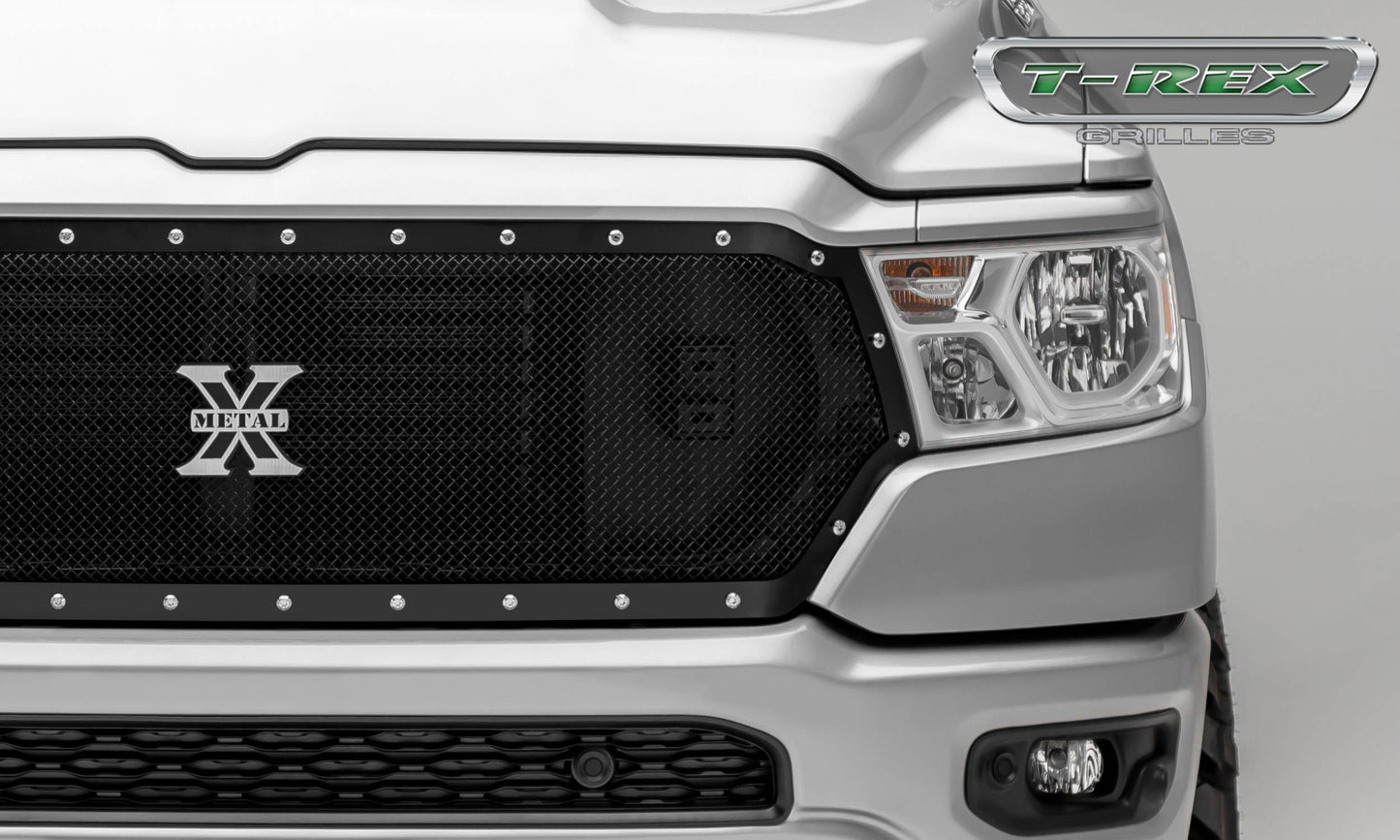 T-REX Grilles 6714651 Black Mild Steel Small Mesh Grille Fits 2019-2023 Ram 1500 Laramie 1500 Lone Star 1500 Big Horn 1500 Tradesman