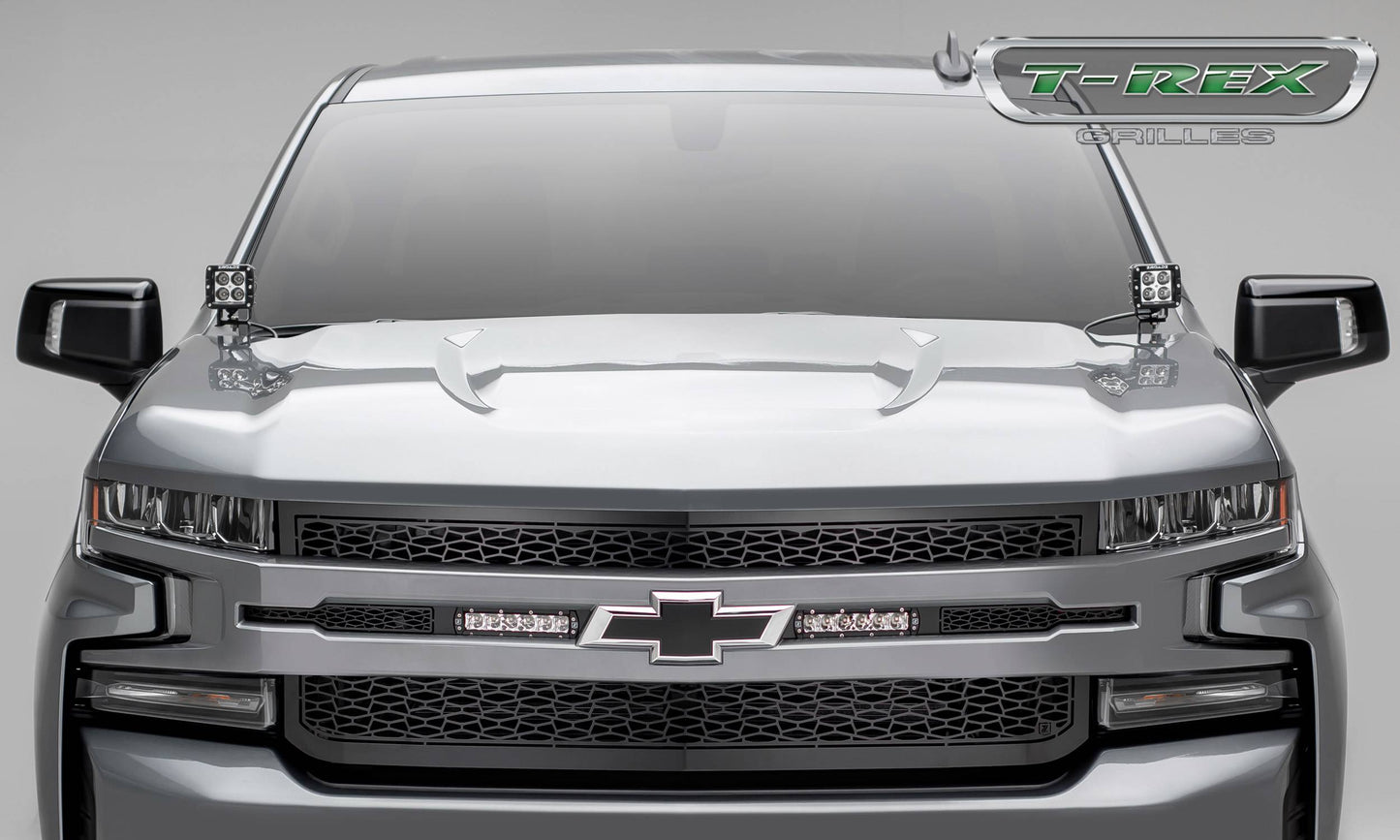 ZROADZ Z311261 Black Mild Steel Main Grille Fits 2019 -2022 Chevrolet Silverado 1500 LTD