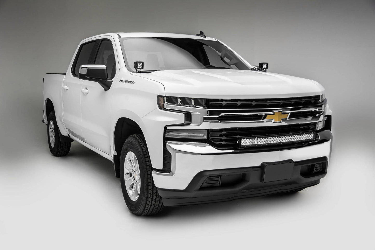 ZROADZ Z322282-KIT Black Mild Steel Front Bumper Top LED Kit Fits 2019 -2022 Chevrolet Silverado 1500 LTD