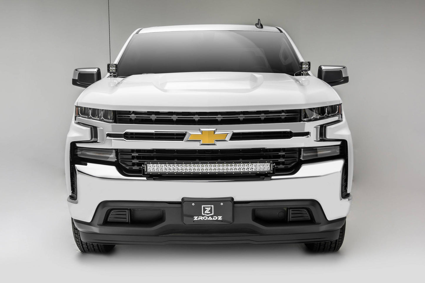 ZROADZ Z322282-KIT Black Mild Steel Front Bumper Top LED Kit Fits 2019 -2022 Chevrolet Silverado 1500 LTD