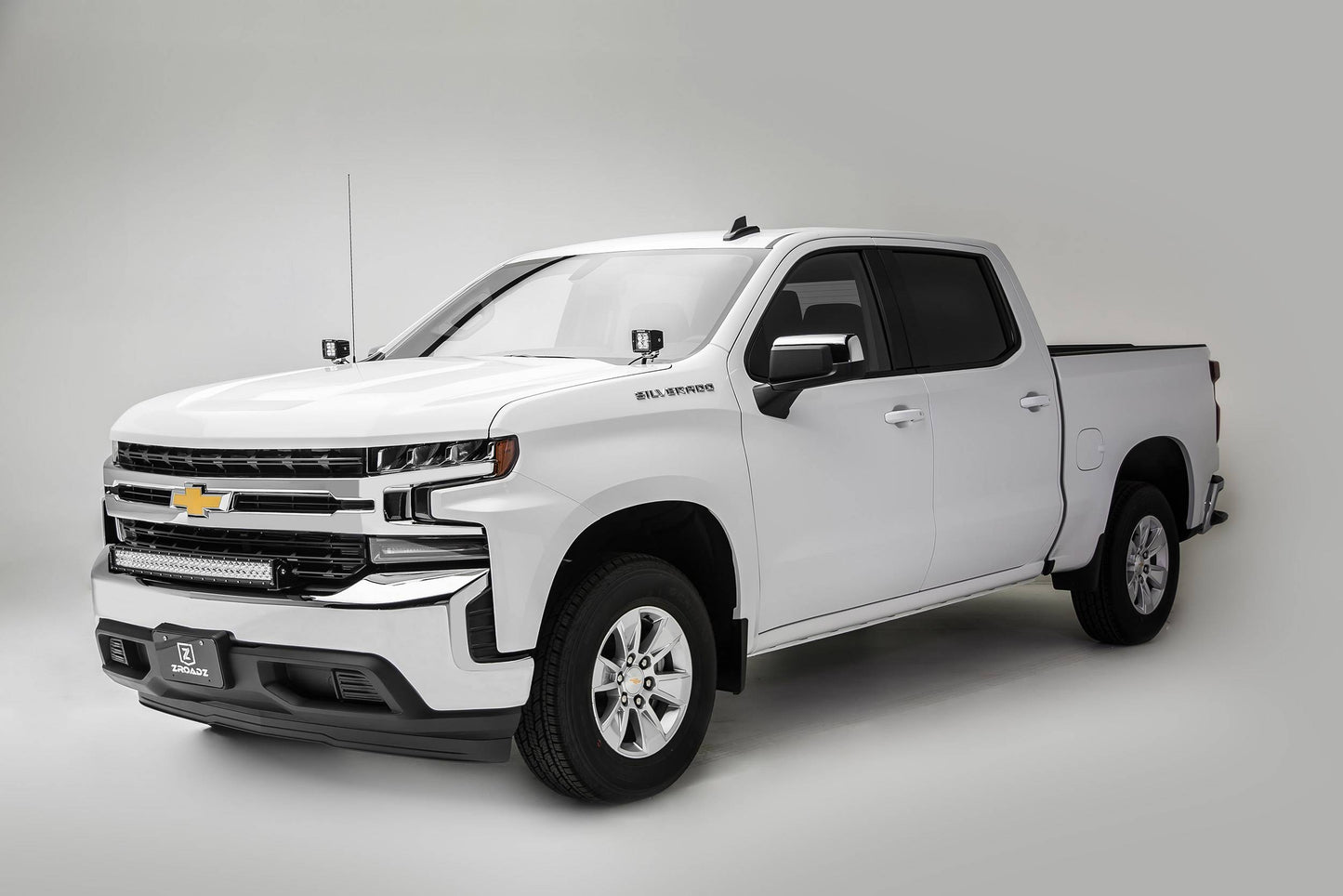 ZROADZ Z322282-KIT Black Mild Steel Front Bumper Top LED Kit Fits 2019 -2022 Chevrolet Silverado 1500 LTD