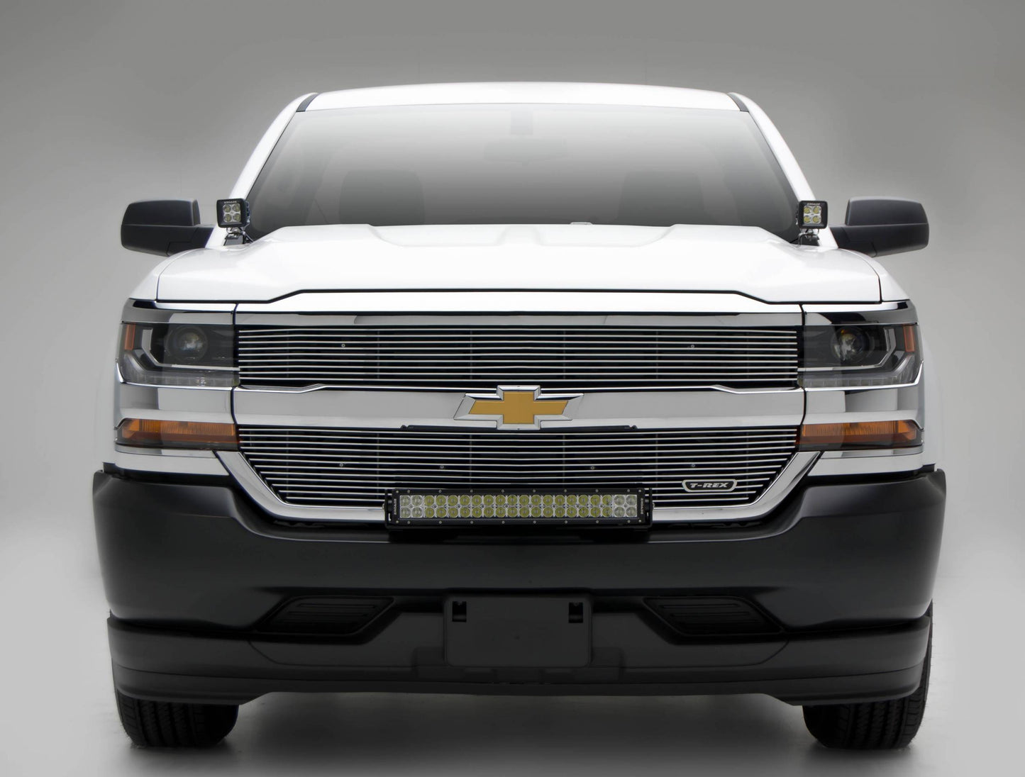 ZROADZ Z322082 Black Mild Steel Front Bumper Top LED Bracket Fits 2016-2018 Chevrolet Silverado 1500