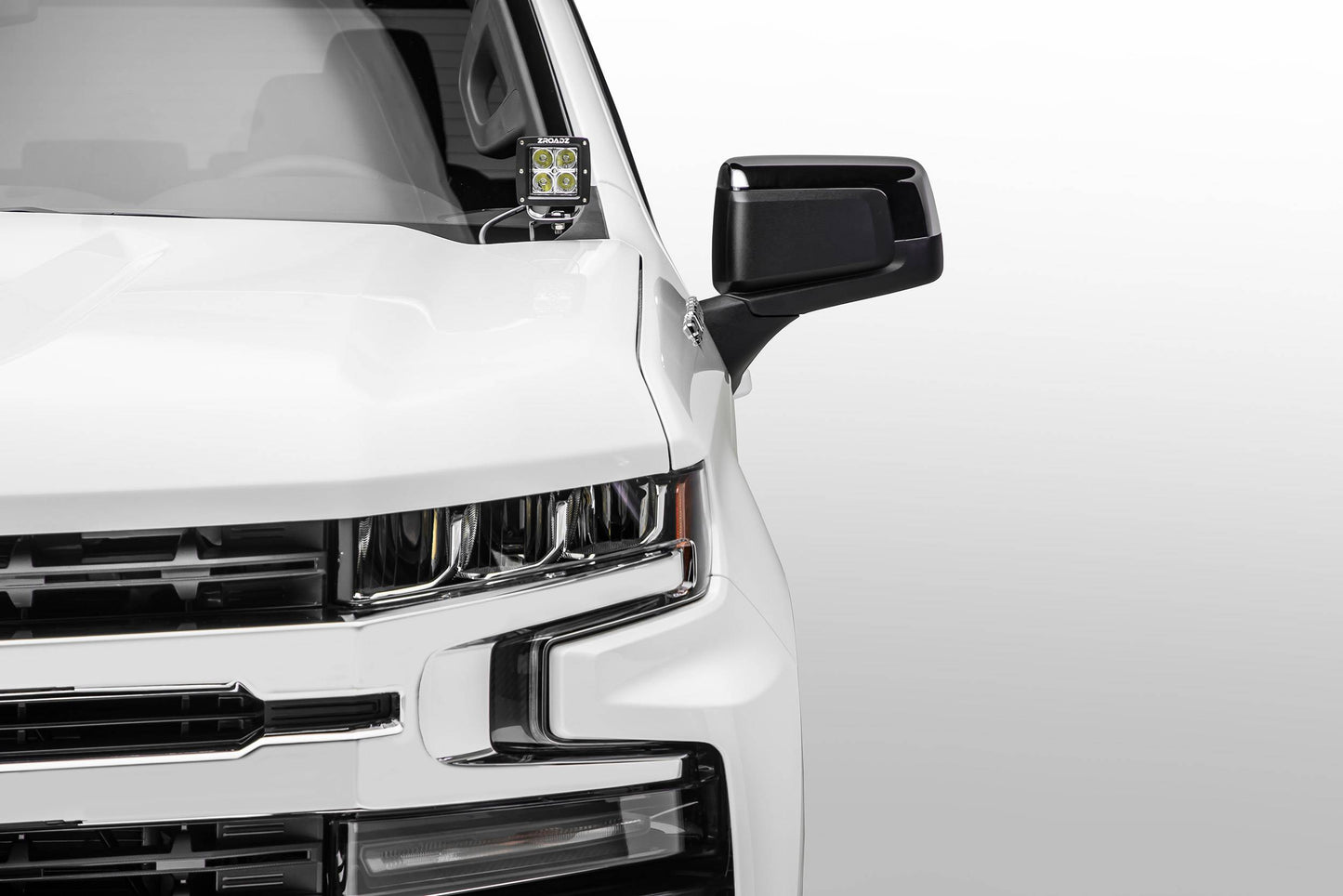 ZROADZ Z362181-KIT2 Black Mild Steel Hood Hinge LED Kit Fits 2019 -2022 Chevrolet Silverado 1500 LTD