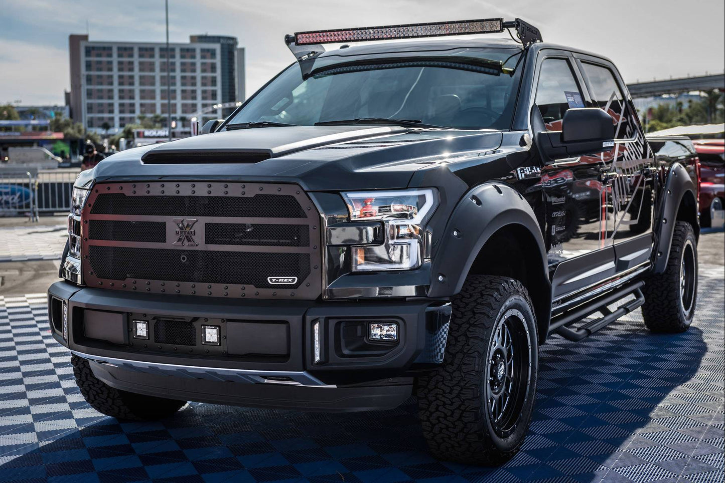 ZROADZ Z335731-KIT-C Black Mild Steel Front Roof LED Kit Fits 2015-2023 Ford F-150