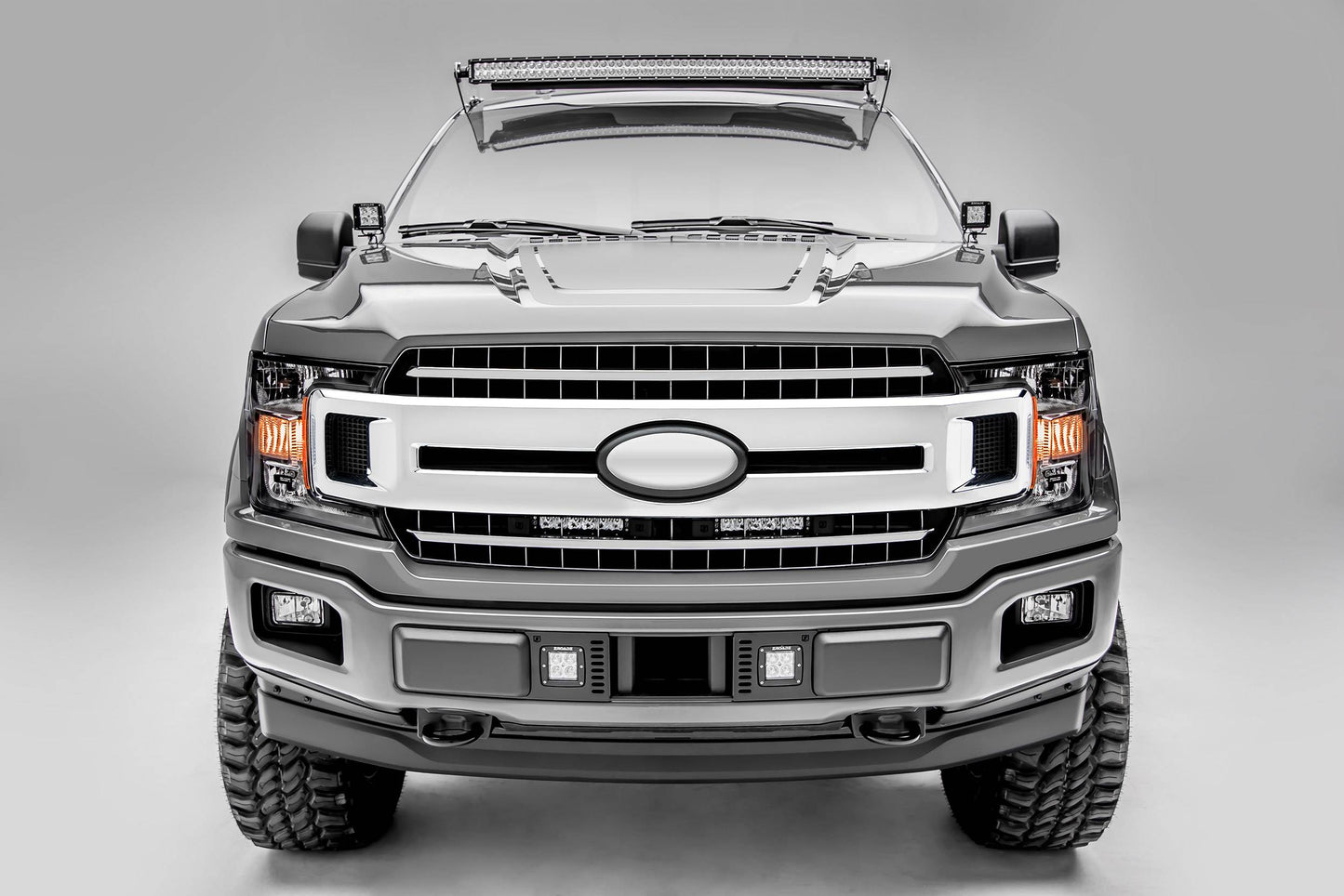 ZROADZ Z415711-KIT Black Mild Steel OEM Grille LED Kit Fits 2018-2020 Ford F-150 XLT F-150 Lariat