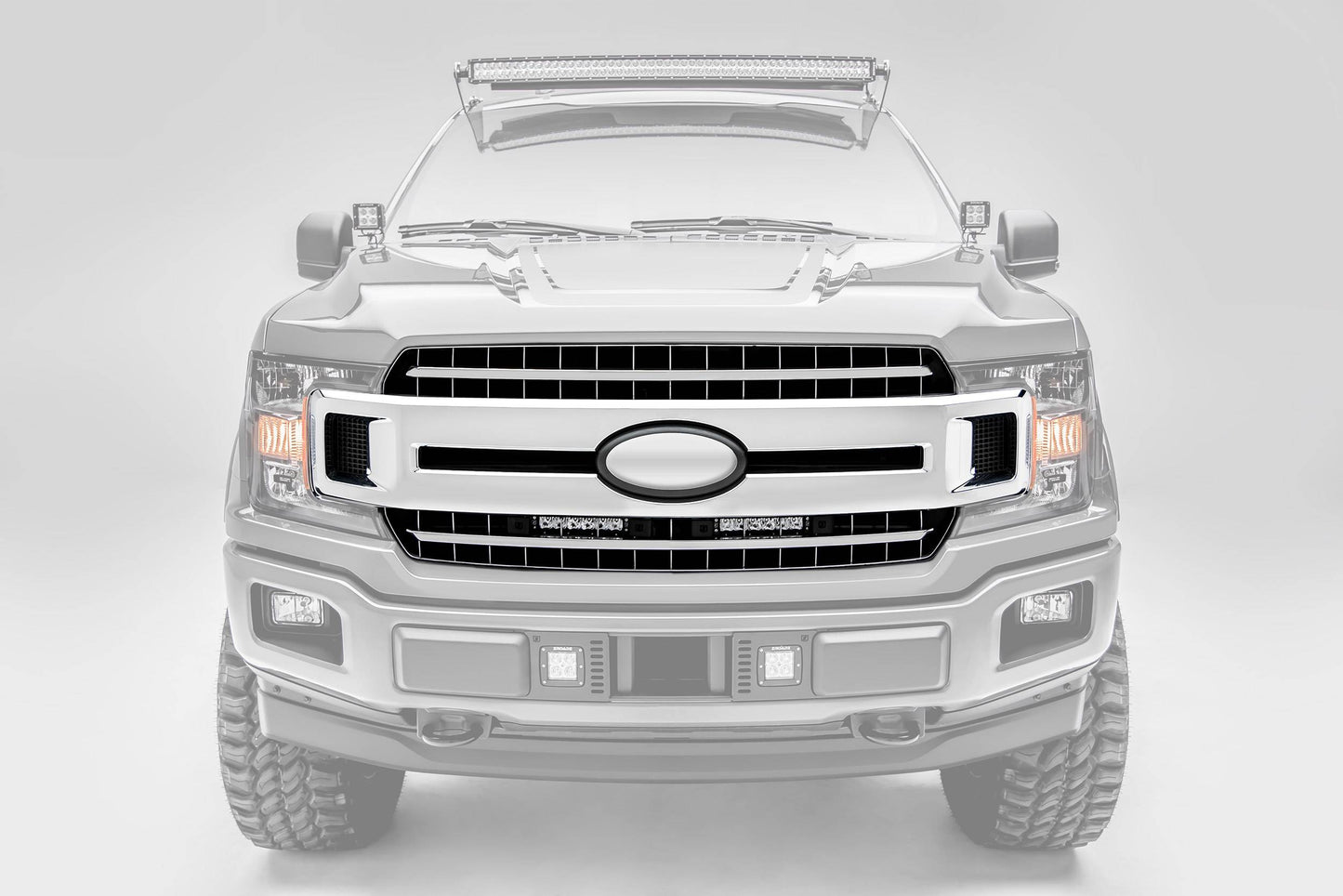 ZROADZ Z415711-KIT Black Mild Steel OEM Grille LED Kit Fits 2018-2020 Ford F-150 XLT F-150 Lariat