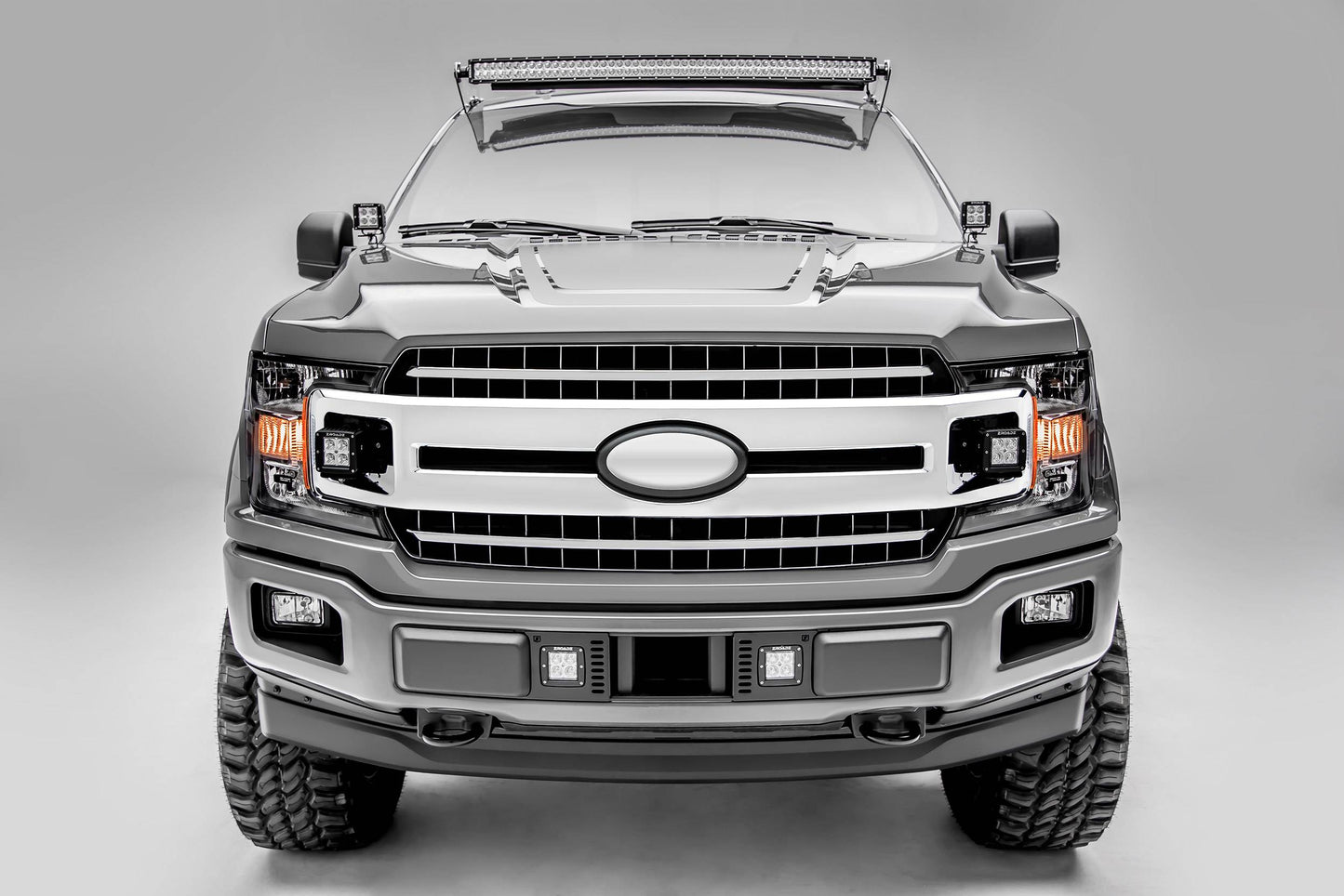 ZROADZ Z415751-KIT Black Mild Steel OEM Grille LED Kit Fits 2018-2020 Ford F-150 XLT F-150 Sport F-150 Super Crew