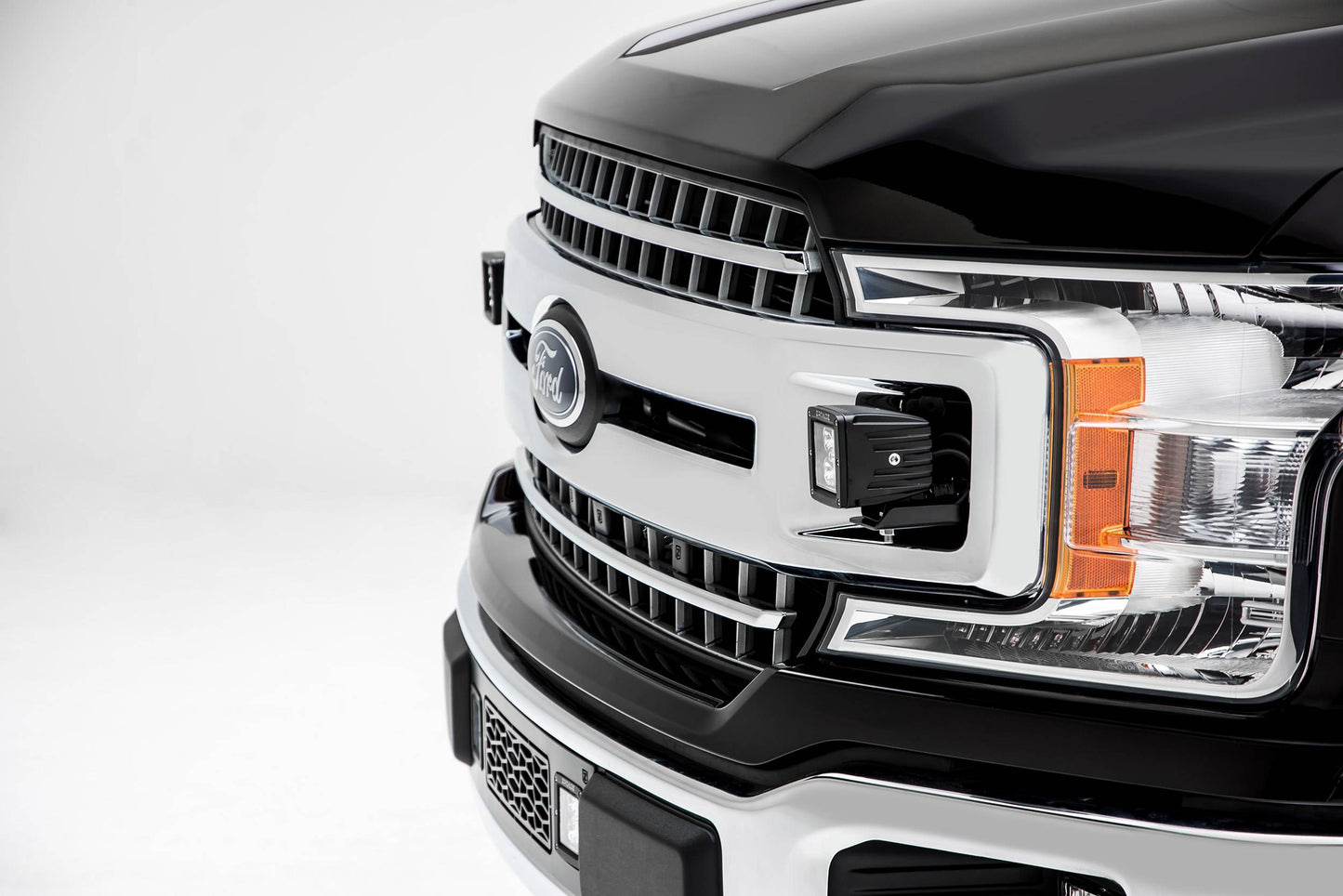 ZROADZ Z415751-KIT Black Mild Steel OEM Grille LED Kit Fits 2018-2020 Ford F-150 XLT F-150 Sport F-150 Super Crew