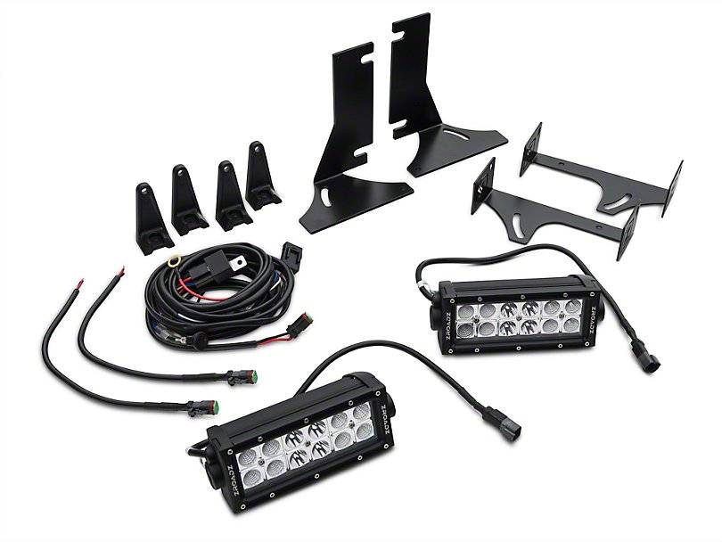ZROADZ Z385731-KIT Black Mild Steel Rear Bumper LED Kit Fits 2015-2017 Ford F-150