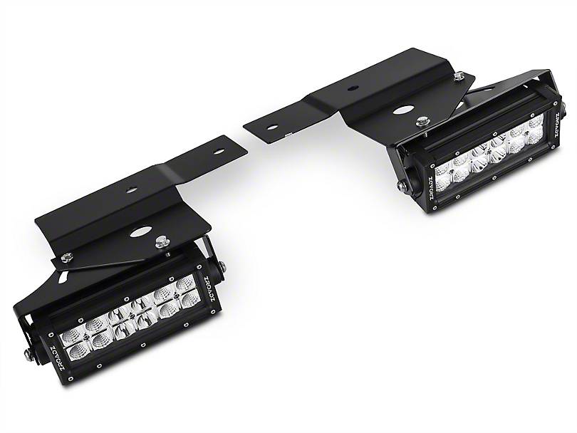 ZROADZ Z325651-KIT Black Mild Steel Front Bumper OEM Fog LED Kit Fits 2010-2014 Ford F-150 Raptor