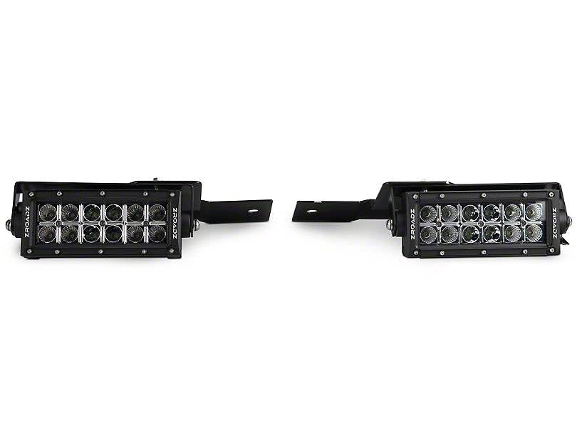 ZROADZ Z325651-KIT Black Mild Steel Front Bumper OEM Fog LED Kit Fits 2010-2014 Ford F-150 Raptor