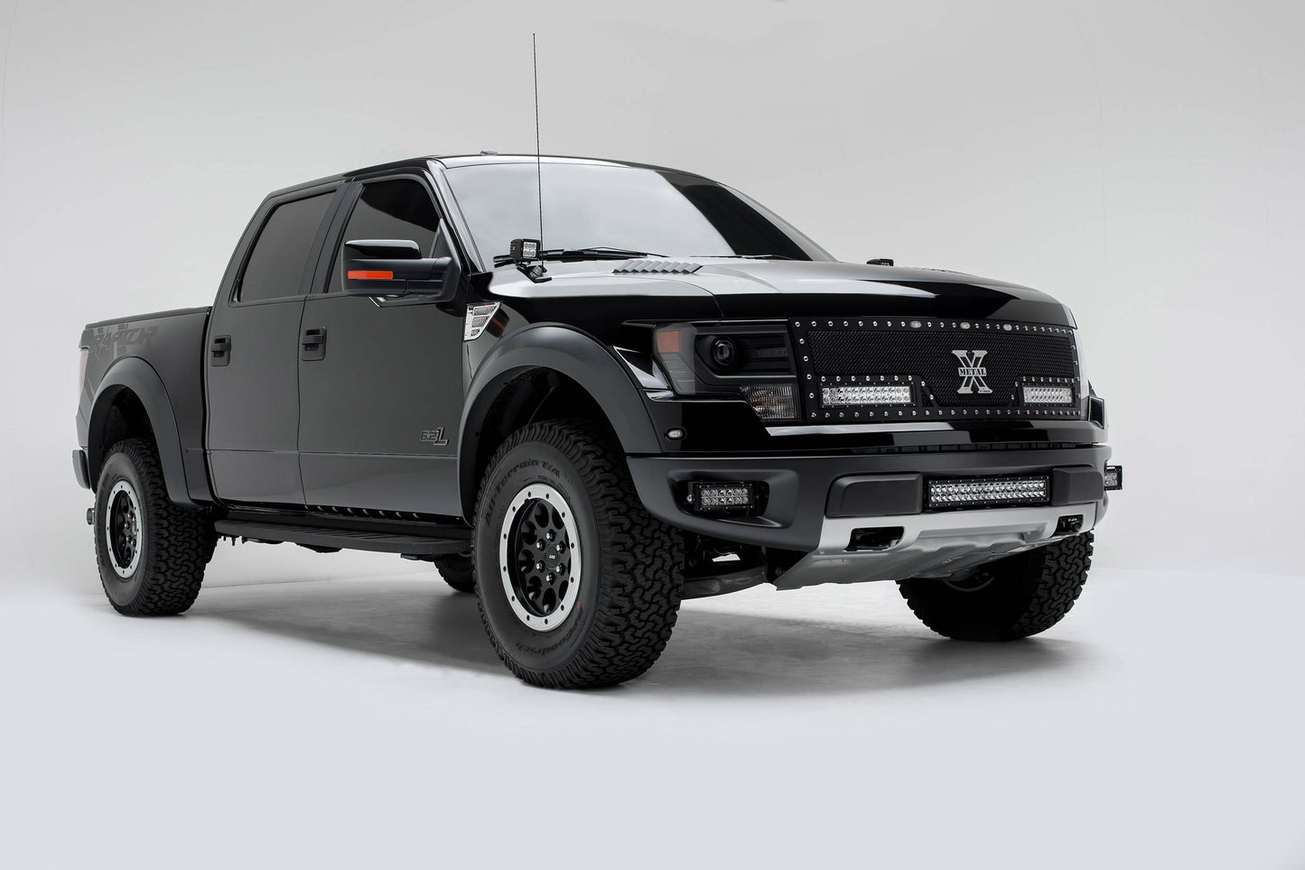 ZROADZ Z325661 Black Mild Steel Front Bumper Center LED Bracket Fits 2010-2014 Ford F-150 Raptor