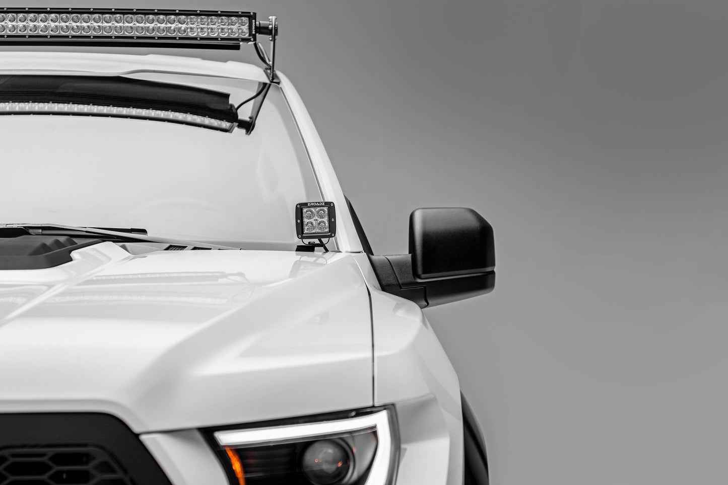 ZROADZ Z365701 Black Mild Steel Hood Hinge LED Bracket Fits 2017-2020 Ford F-150 Raptor