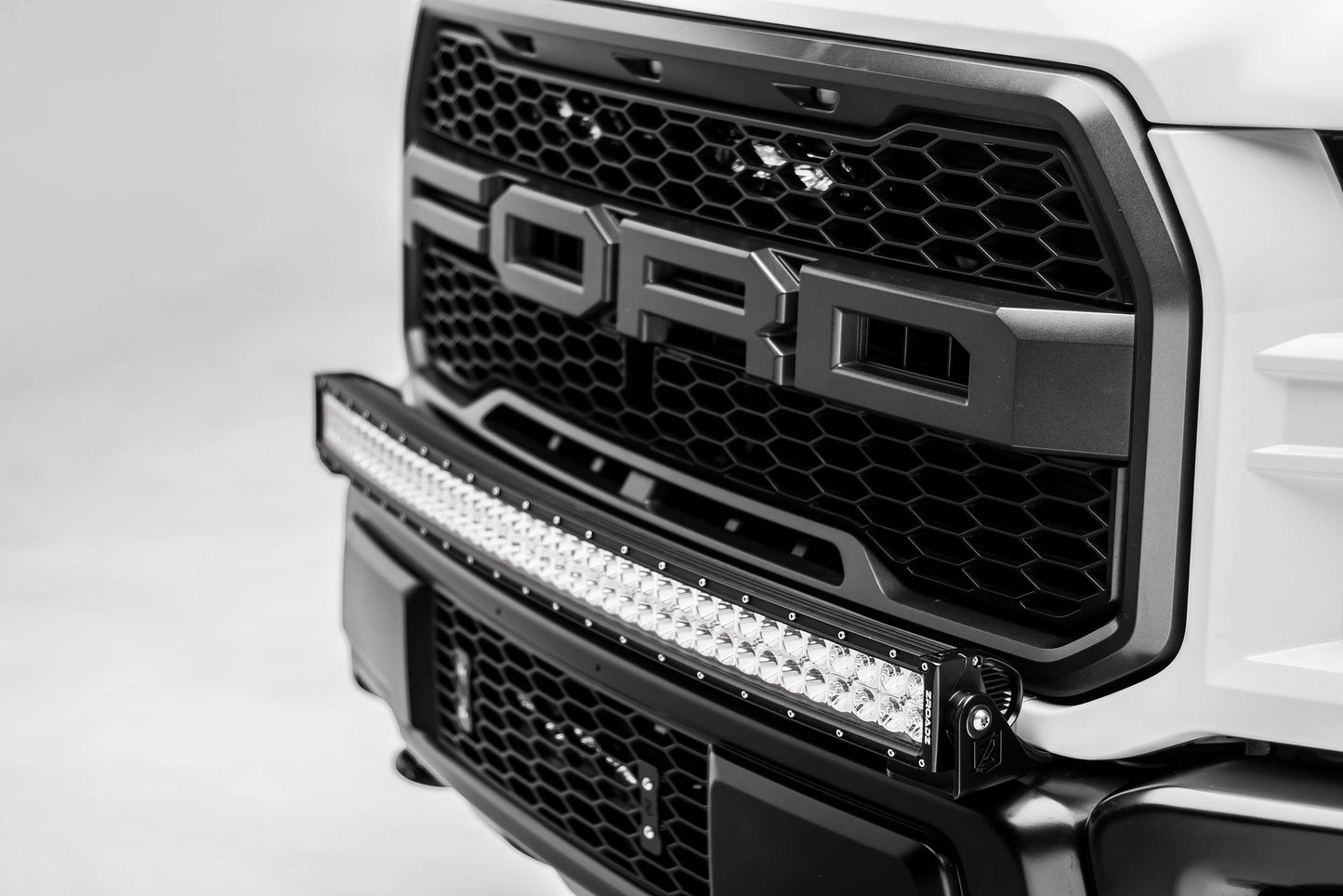ZROADZ Z415651-KIT Black Mild Steel OEM Grille LED Kit Fits 2017-2020 Ford F-150 Raptor