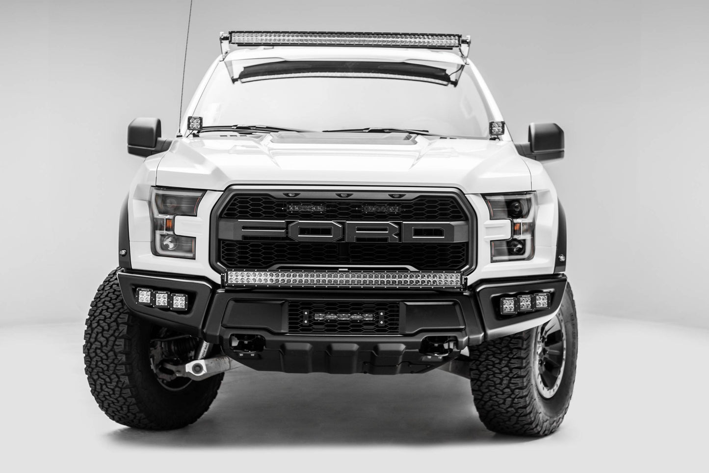 ZROADZ Z415651-KIT Black Mild Steel OEM Grille LED Kit Fits 2017-2020 Ford F-150 Raptor