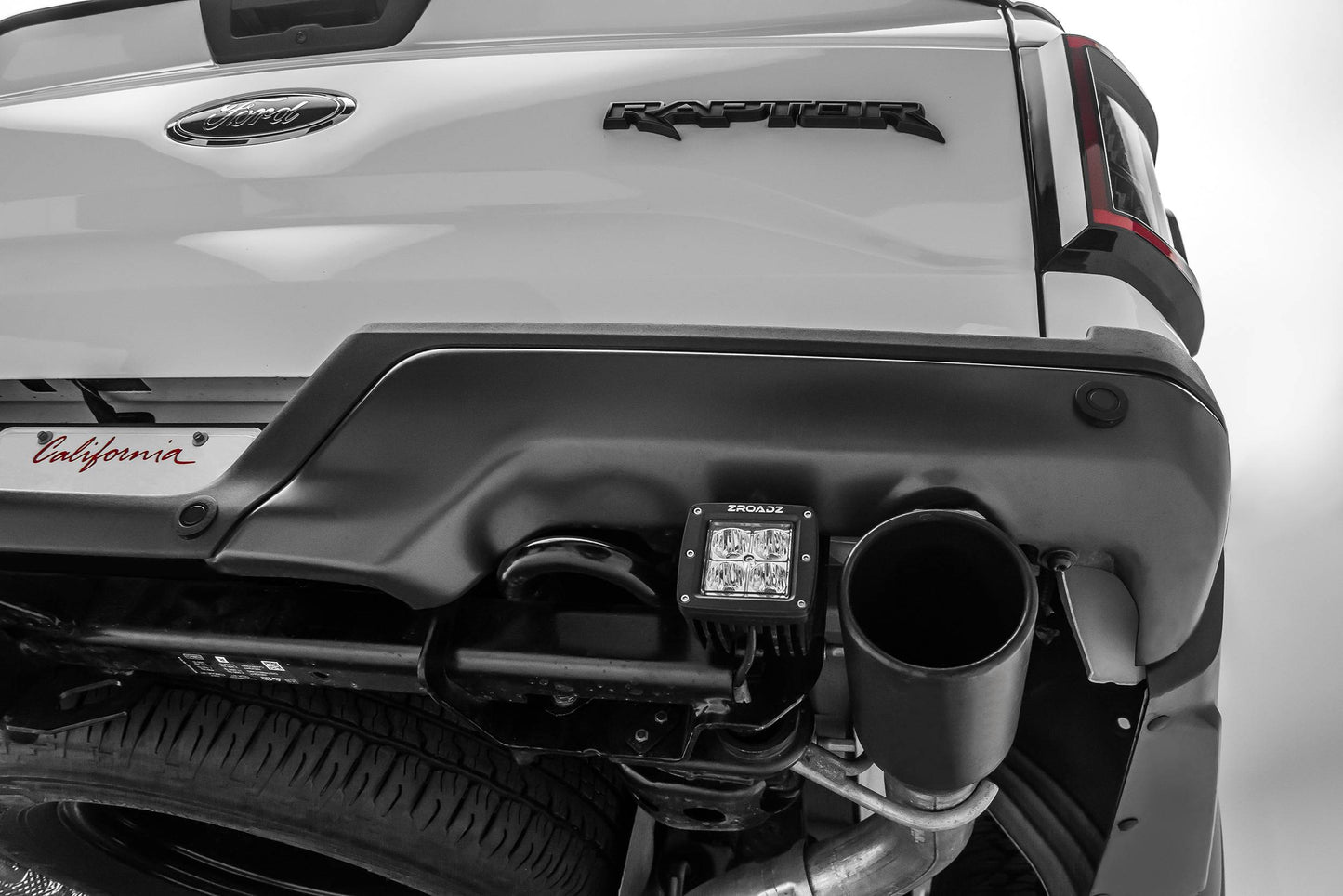 ZROADZ Z385651-KIT Black Mild Steel Rear Bumper LED Kit Fits 2017-2020 Ford F-150 Raptor