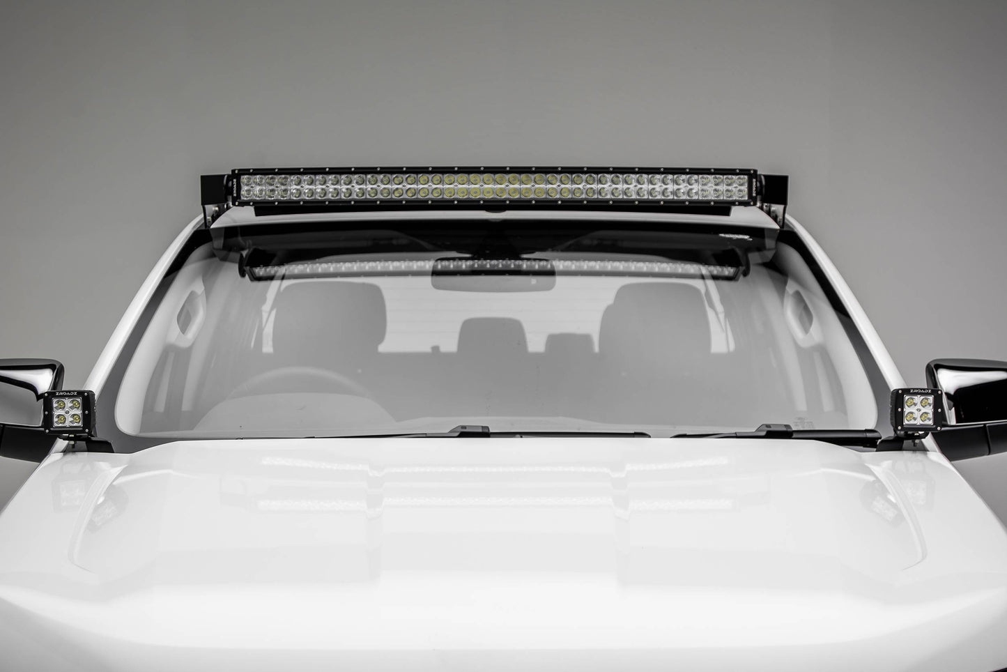 ZROADZ Z365761 Black Mild Steel Hood Hinge LED Bracket Fits 2015-2018 Ford Ranger T6