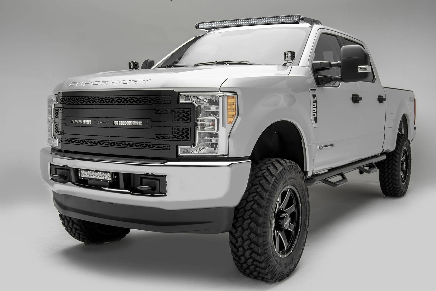 ZROADZ Z335471-KIT Black Mild Steel Front Roof LED Kit Fits 2017-2022 Ford F-250 F-350 F-450 F-550
