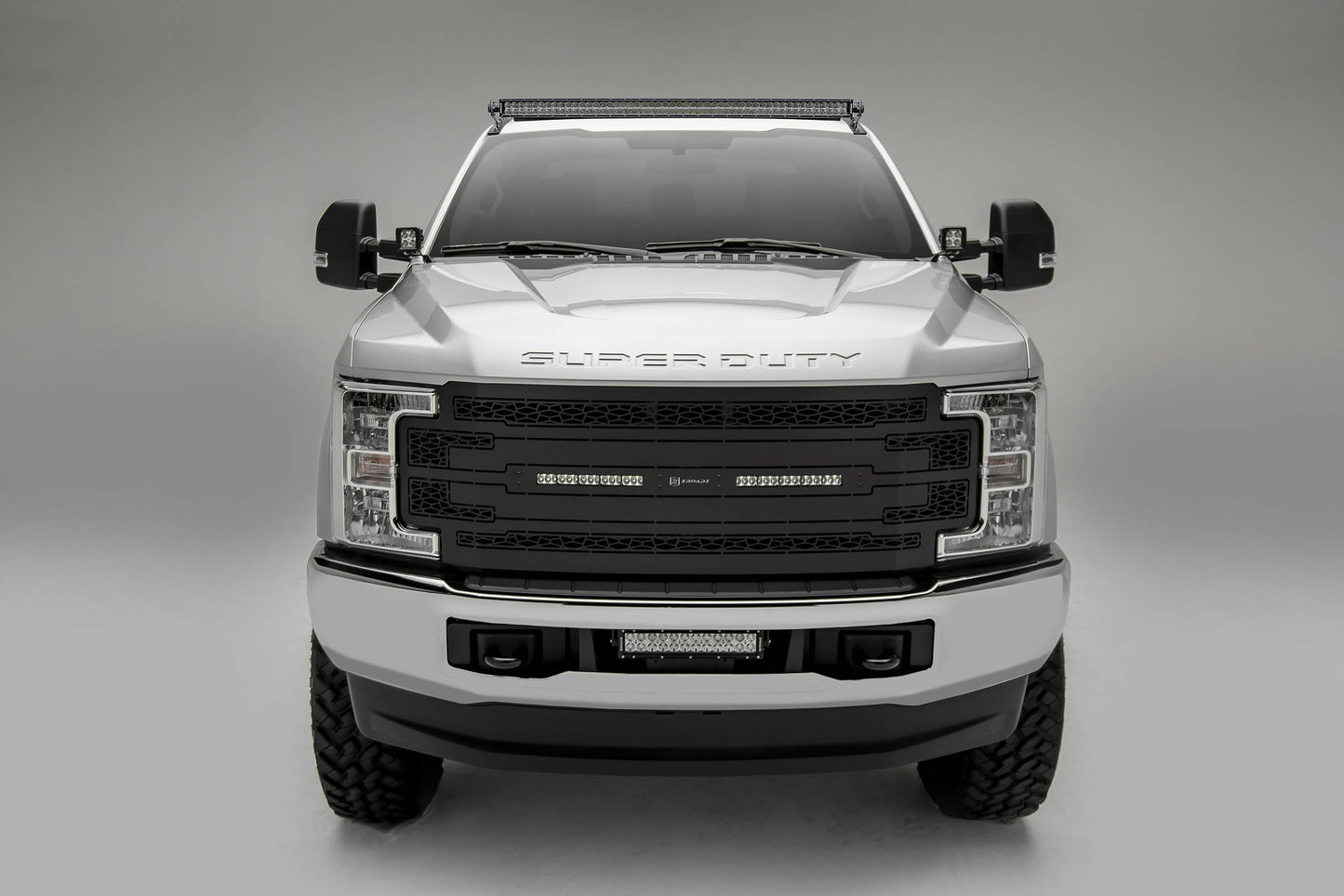 ZROADZ Z335471-KIT Black Mild Steel Front Roof LED Kit Fits 2017-2022 Ford F-250 F-350 F-450 F-550