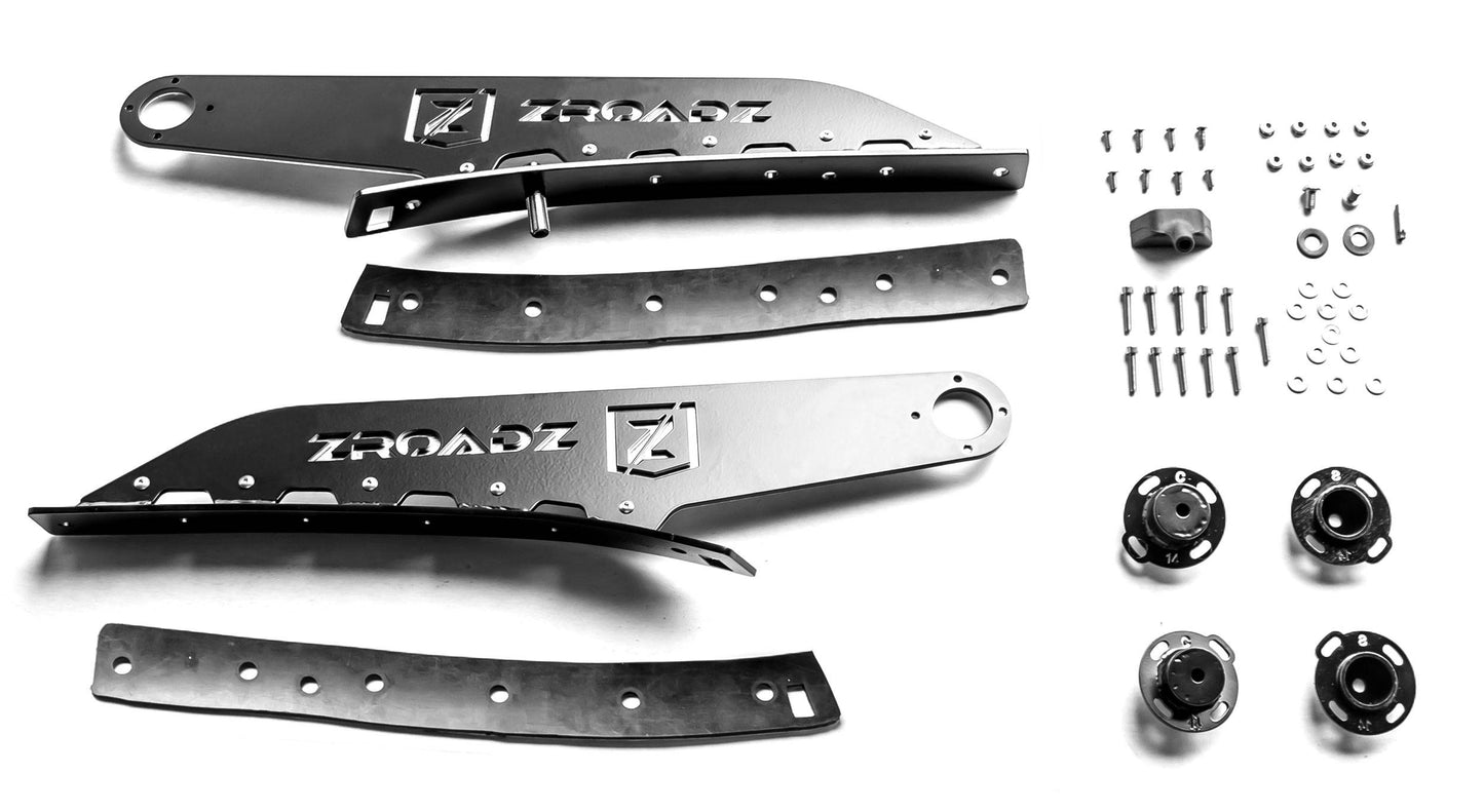 ZROADZ Z335471-KIT Black Mild Steel Front Roof LED Kit Fits 2017-2022 Ford F-250 F-350 F-450 F-550