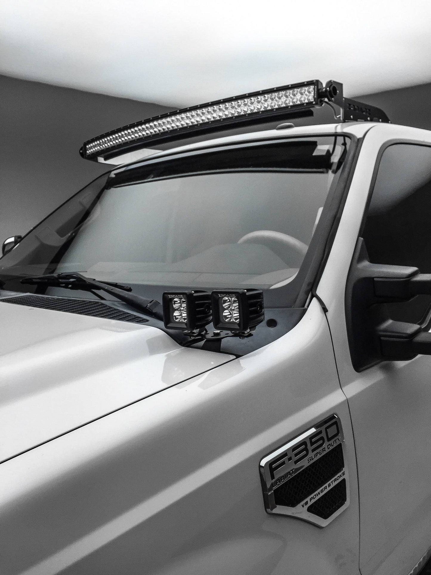 ZROADZ Z335461-KIT-C Black Mild Steel Front Roof LED Kit Fits 1999-2016 Ford F-250 F-350 F-450 F-550