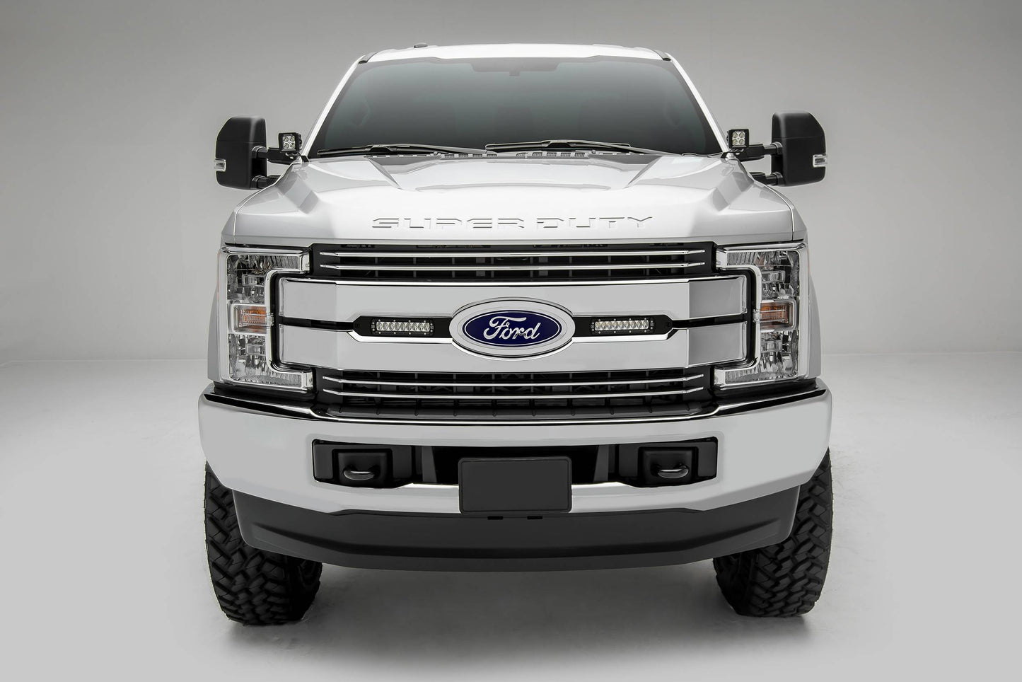 ZROADZ Z365471 Black Mild Steel Hood Hinge LED Bracket Fits 2017-2022 Ford F-250 F-350 F-450 F-550