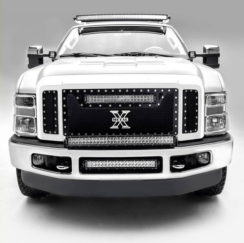 ZROADZ Z365461-KIT2 Black Mild Steel Hood Hinge LED Kit Fits 2011-2016 Ford F-250 F-350 F-450 F-550