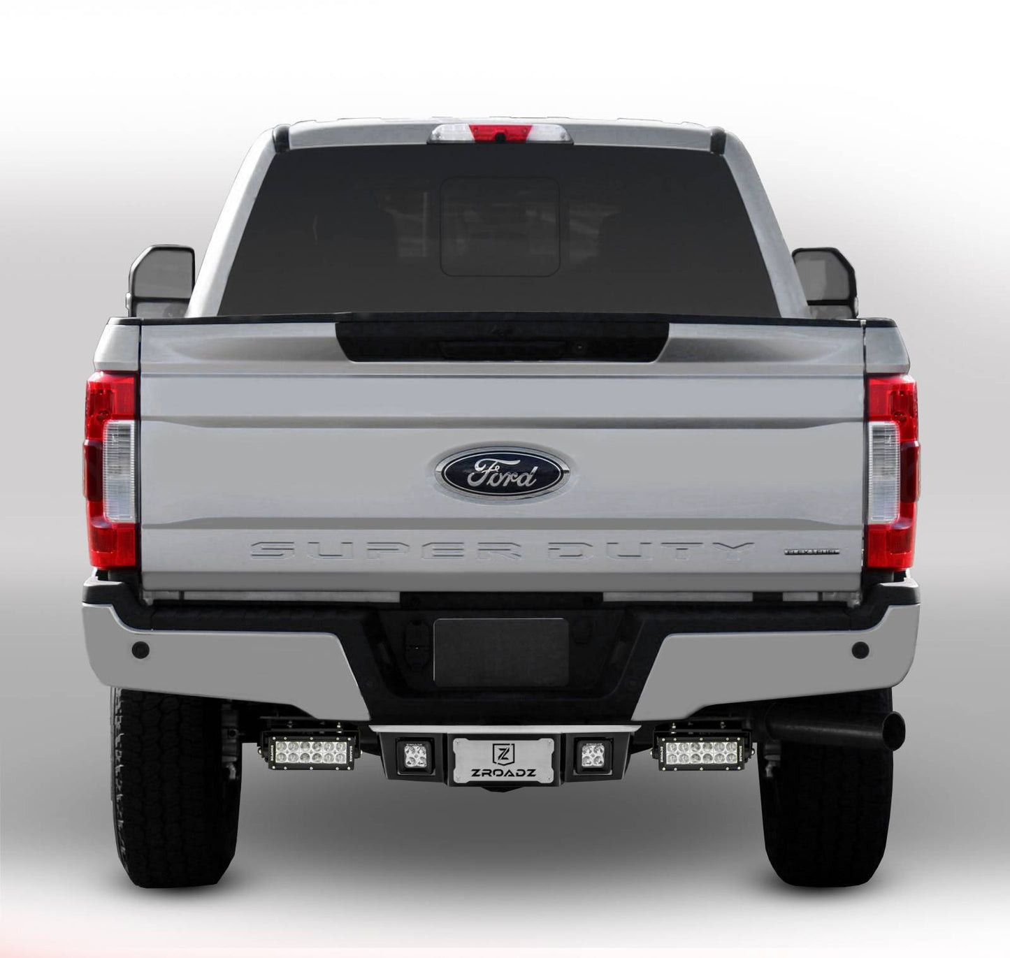 ZROADZ Z385471 Black Mild Steel Rear Bumper LED Bracket Fits 2017-2022 Ford F-250 F-350 F-450 F-550