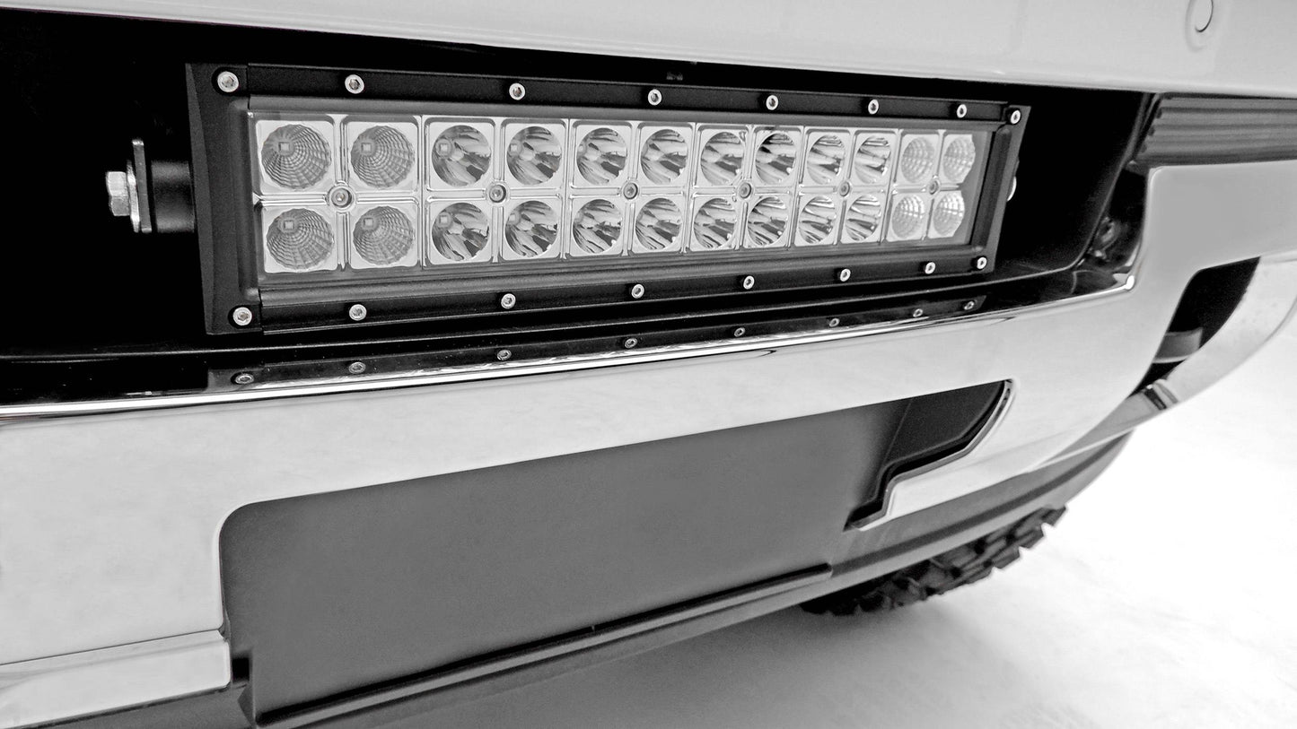ZROADZ Z322111 Black Mild Steel Front Bumper Center LED Bracket Fits 2015-2019 GMC Sierra 2500 3500