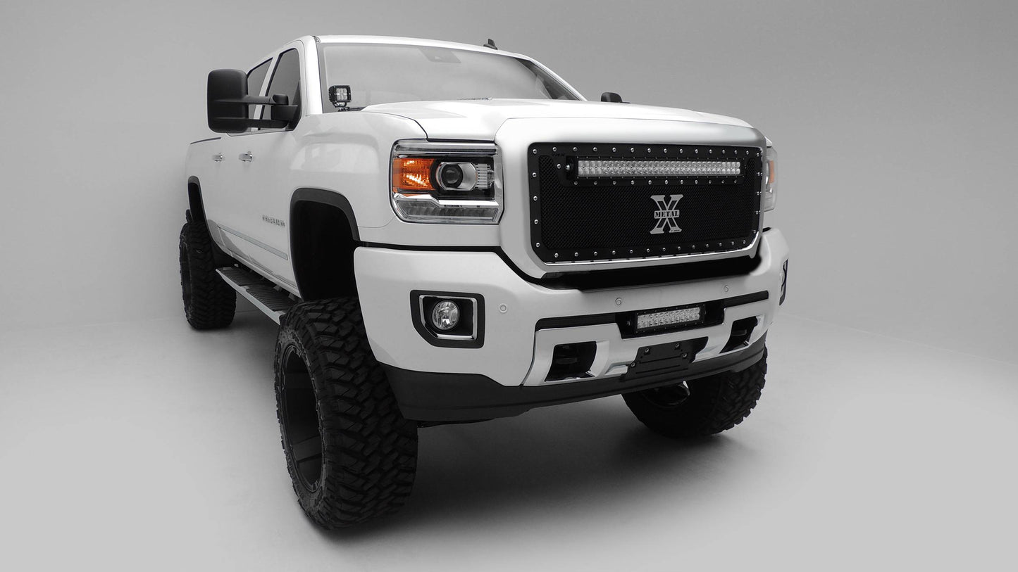 ZROADZ Z322111 Black Mild Steel Front Bumper Center LED Bracket Fits 2015-2019 GMC Sierra 2500 3500