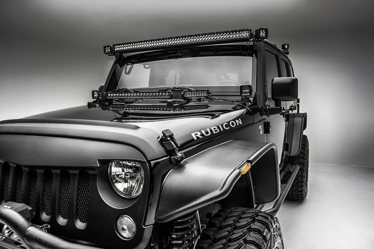 ZROADZ Z374814 Black Mild Steel Lower A Pillar LED Bracket Fits 2007-2018 Jeep Wrangler JK Wrangler JKU