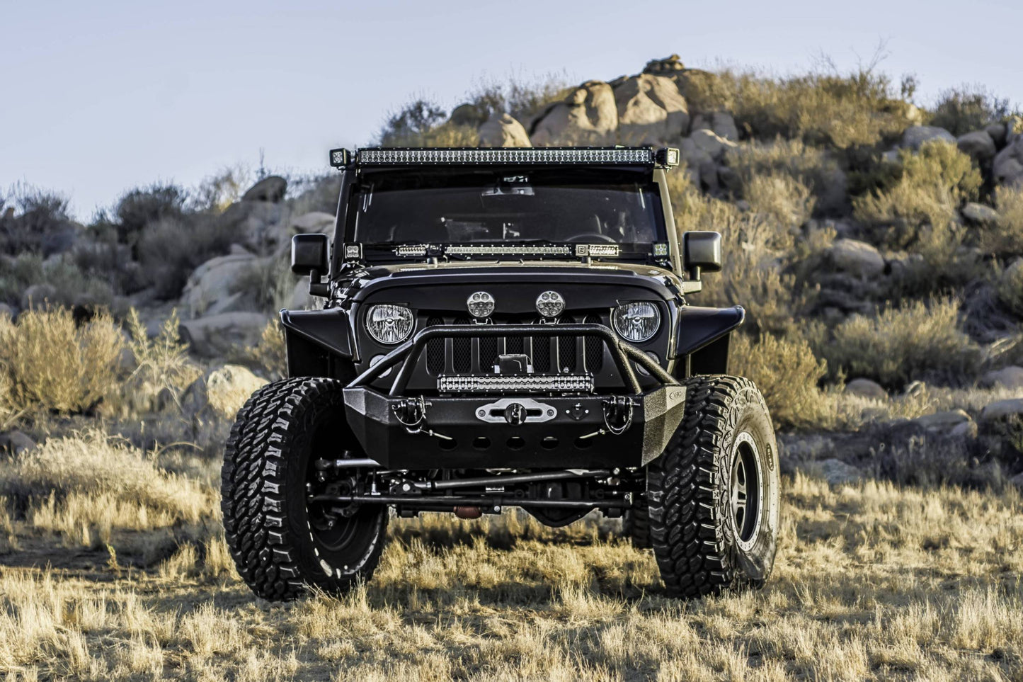 ZROADZ Z374814 Black Mild Steel Lower A Pillar LED Bracket Fits 2007-2018 Jeep Wrangler JK Wrangler JKU