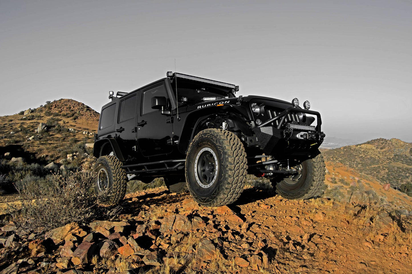 ZROADZ Z374811 Black Mild Steel Front Roof LED Bracket Fits 2007-2018 Jeep Wrangler JK Wrangler JKU