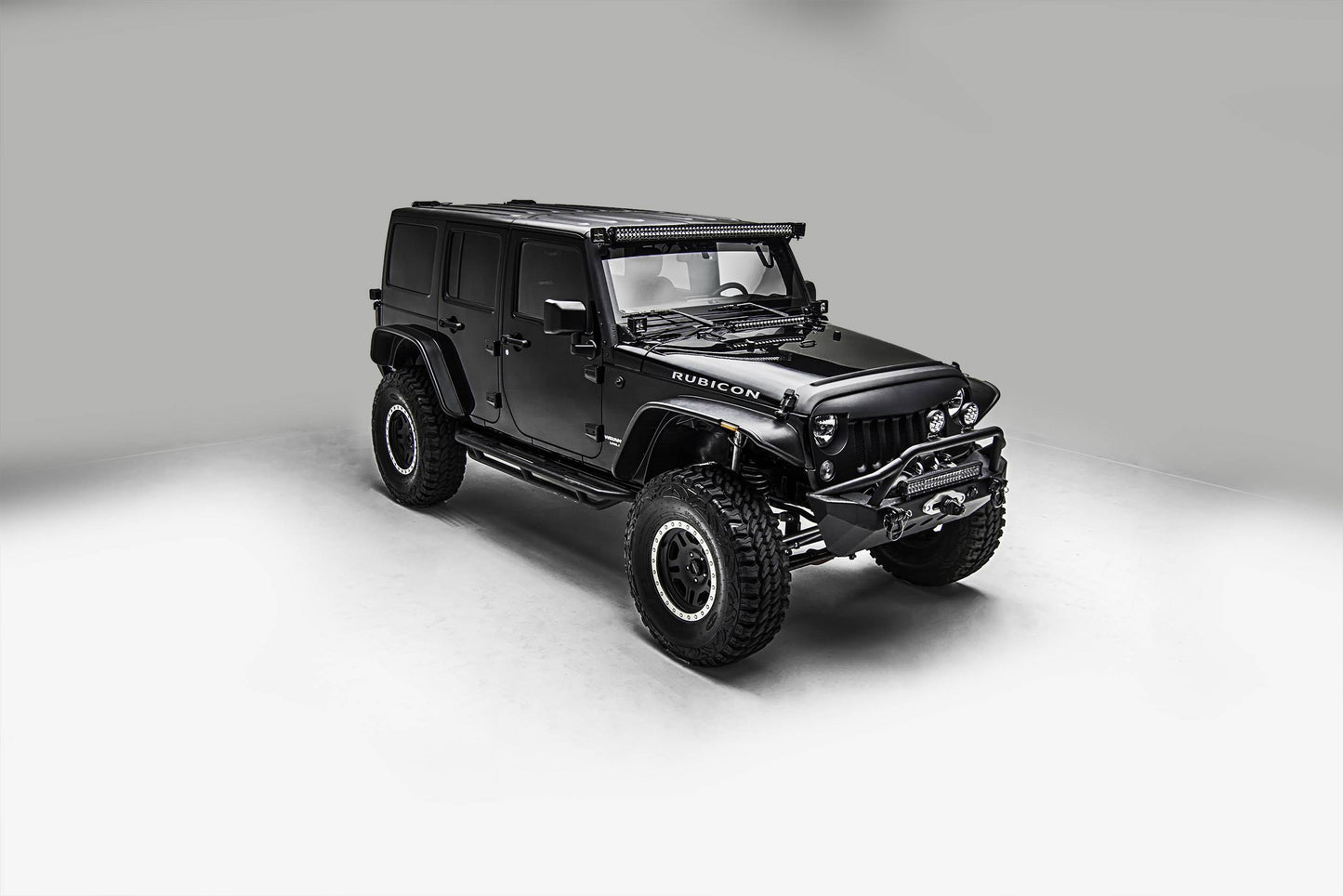 ZROADZ Z344811-KIT Black Mild Steel Hood Hinge LED Kit Fits 2007-2018 Jeep Wrangler JK Wrangler JKU