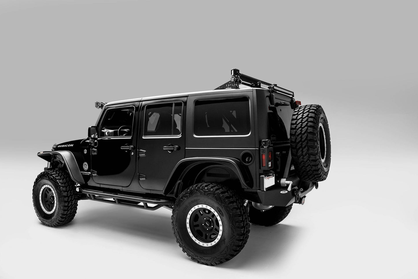 ZROADZ Z384811 Black Stainless Steel Tail Light Protector LED Bracket Fits 2007-2018 Jeep Wrangler JK Wrangler JKU