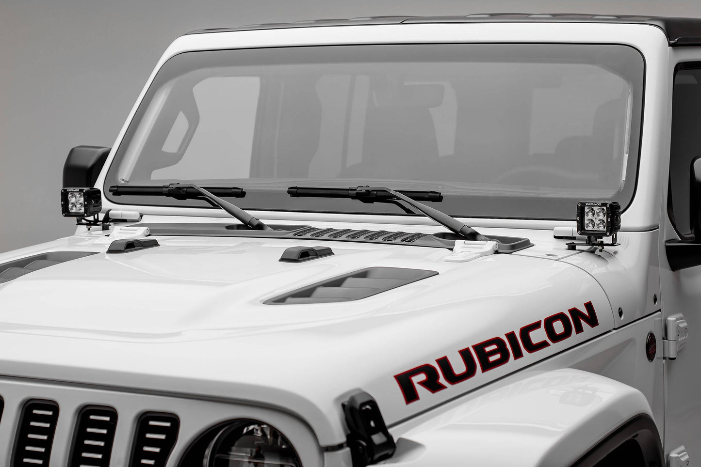 ZROADZ Z364941-KIT2 Black Mild Steel A Pillar LED Kit Fits 2019-2023 Jeep Gladiator