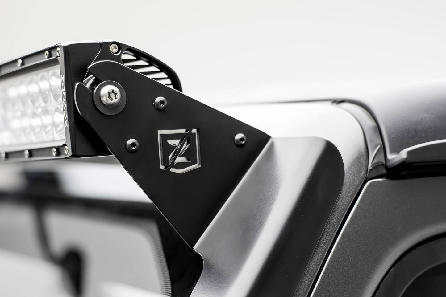ZROADZ Z374831-KIT Black Mild Steel Front Roof LED Kit Fits 2019-2023 Jeep Gladiator
