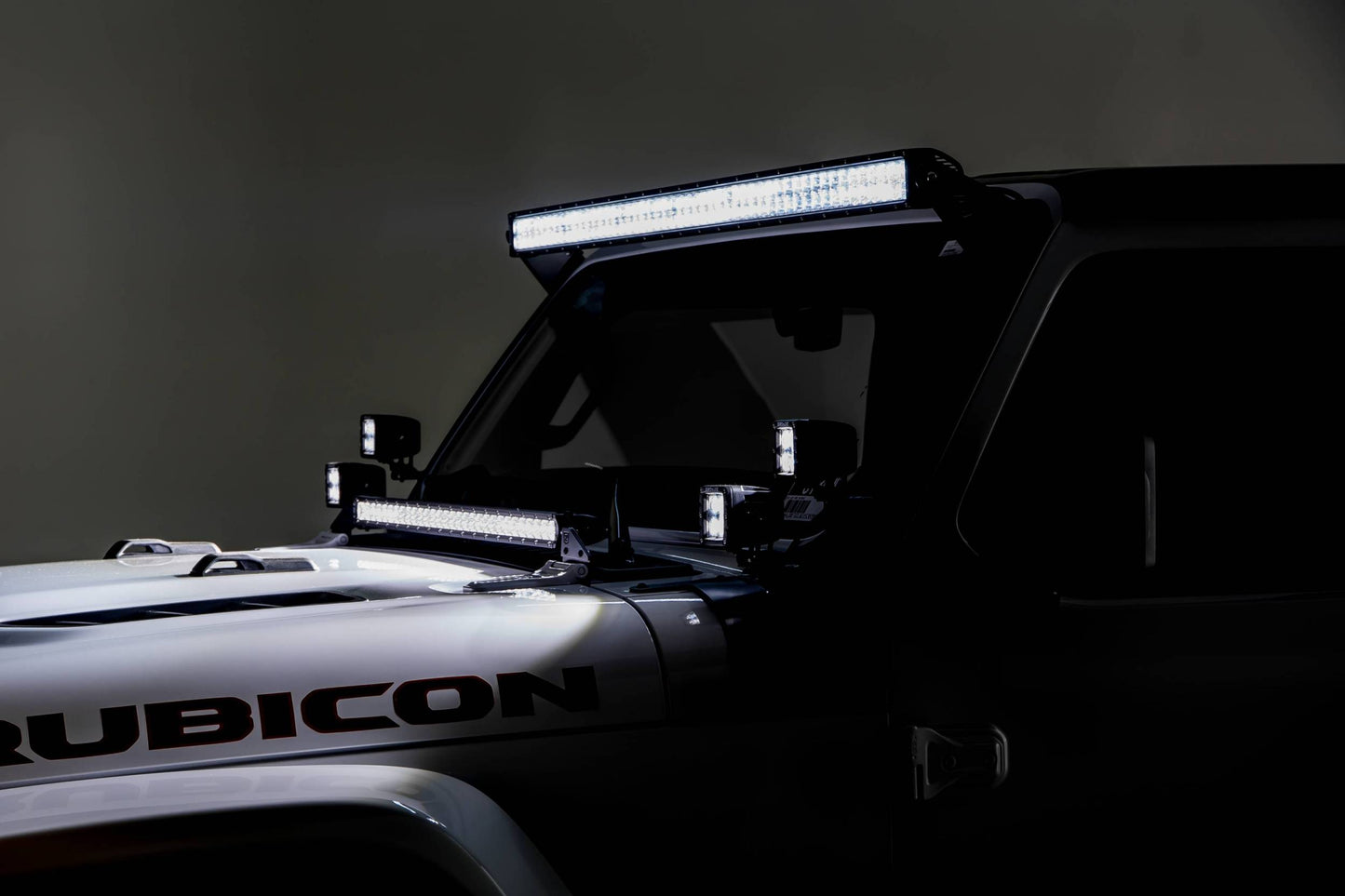 ZROADZ Z374831-KIT4 Black Mild Steel Front Roof LED Kit Fits 2019-2023 Jeep Gladiator