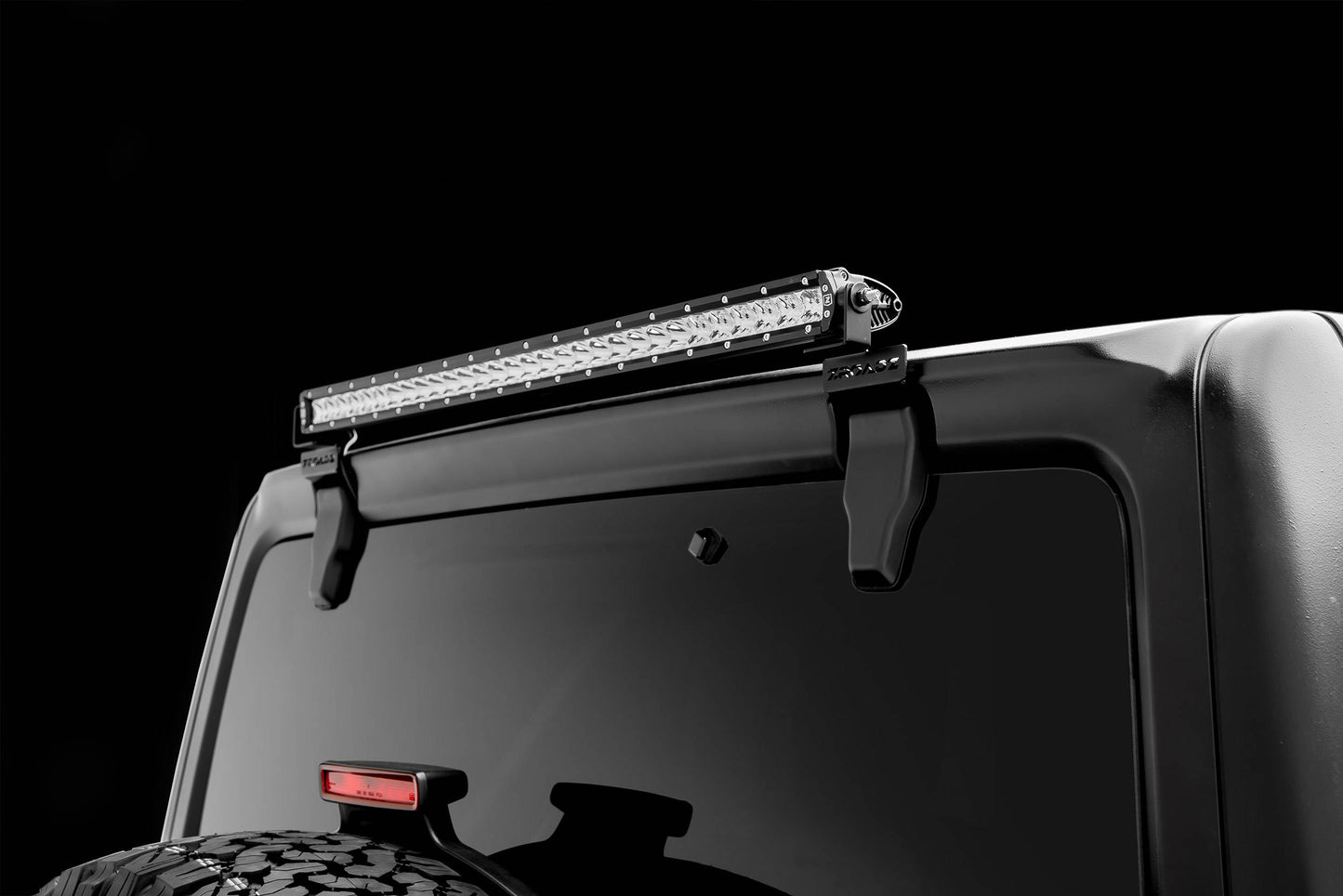 ZROADZ Z394931 Black Stainless Steel Rear Window LED Bracket Fits 2018-2023 Jeep Wrangler JL Wrangler JLU