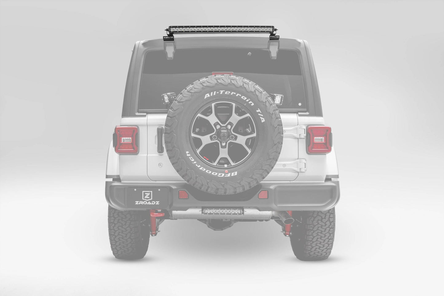 ZROADZ Z394931 Black Stainless Steel Rear Window LED Bracket Fits 2018-2023 Jeep Wrangler JL Wrangler JLU