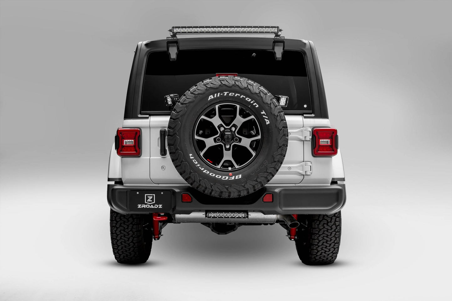ZROADZ Z394931 Black Stainless Steel Rear Window LED Bracket Fits 2018-2023 Jeep Wrangler JL Wrangler JLU
