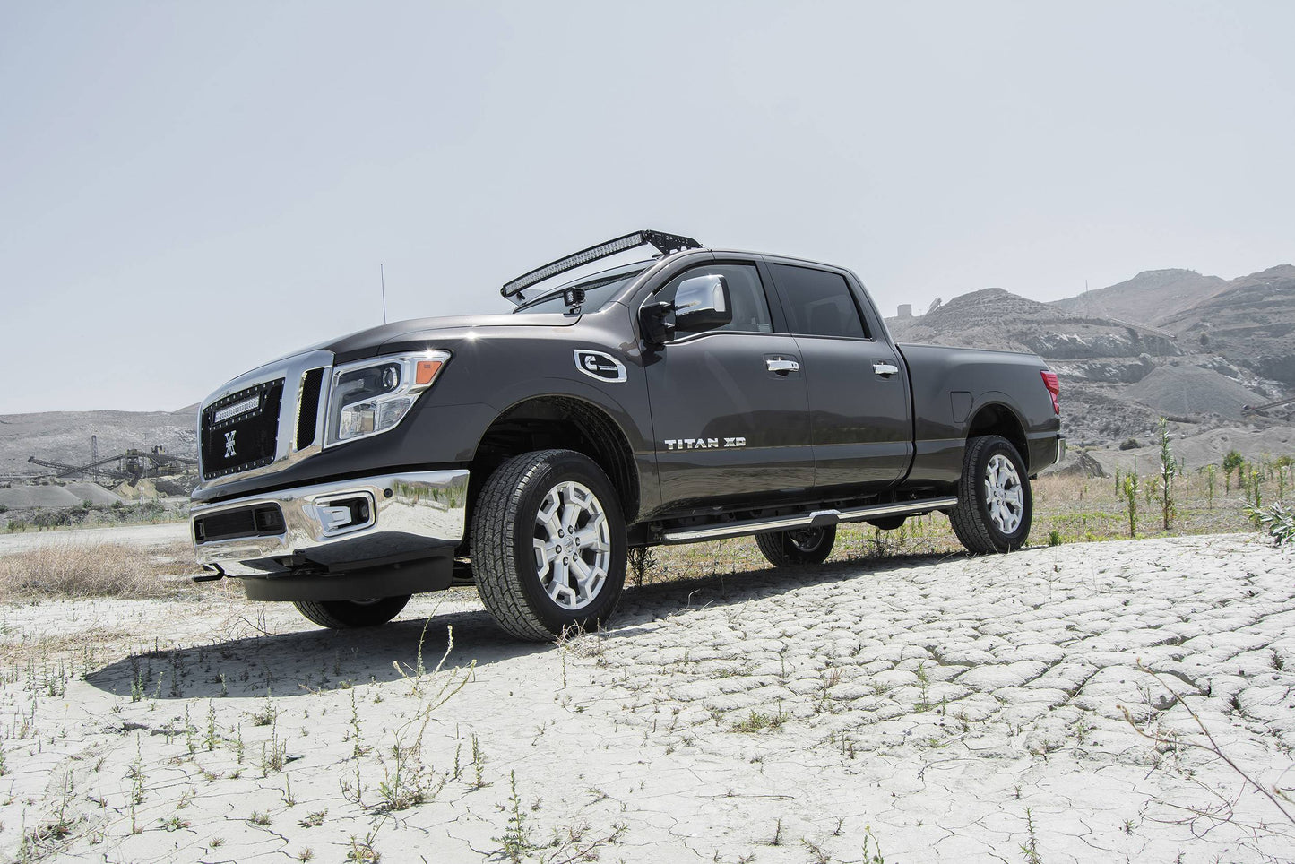 ZROADZ Z337581 Black Mild Steel Front Roof LED Bracket Fits 2016-2019 Nissan Titan
