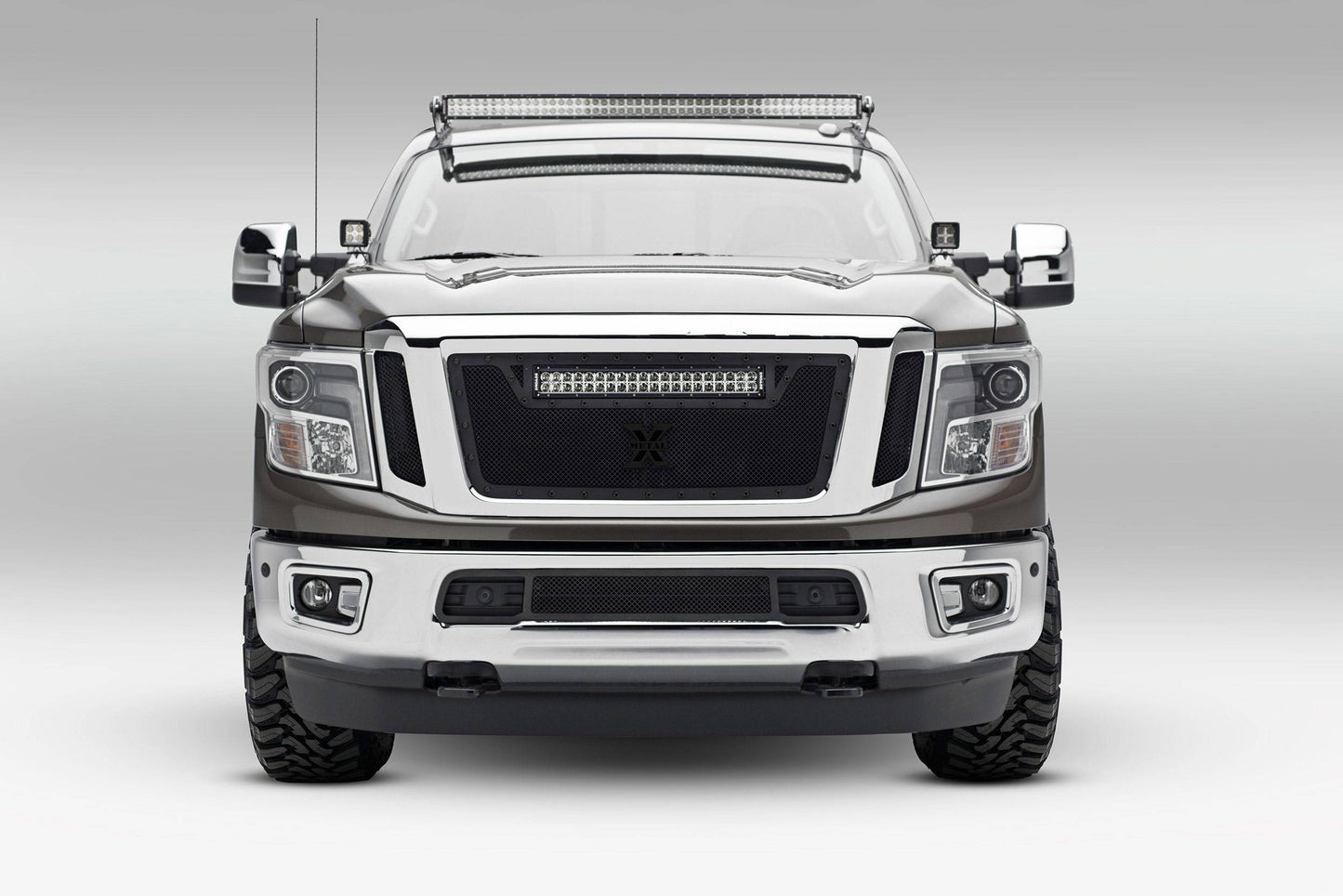 ZROADZ Z367581 Black Mild Steel Hood Hinge LED Bracket Fits 2016-2019 Nissan Titan