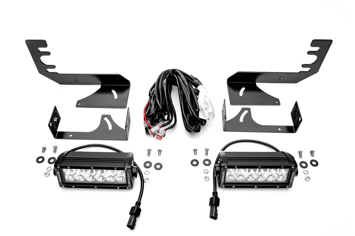 ZROADZ Z384721-KIT Black Mild Steel Rear Bumper LED Kit Fits 2019-2023 Ram 1500