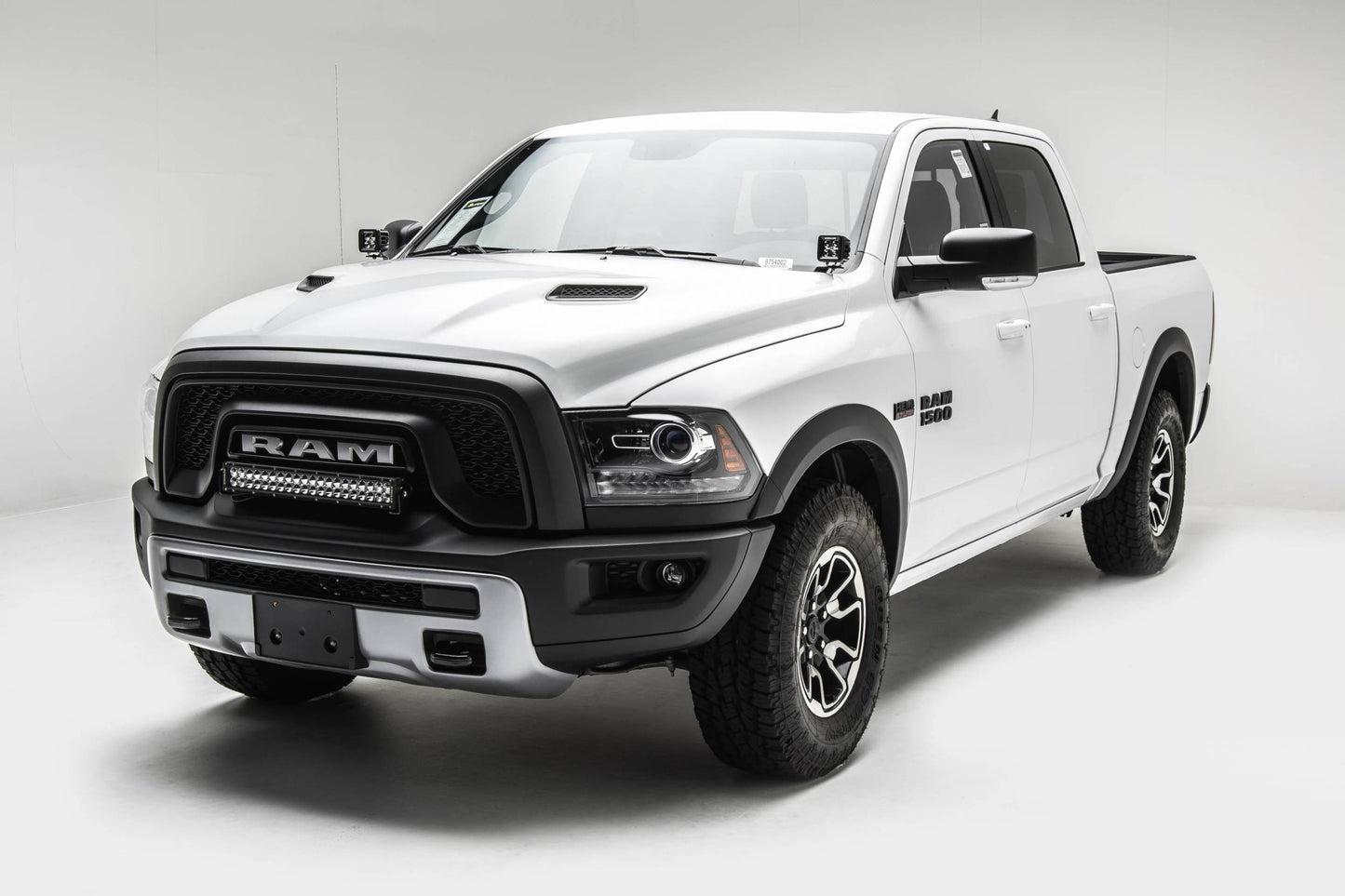 ZROADZ Z324552-KIT Black Mild Steel Front Bumper Top LED Kit Fits 2015-2018 Ram Rebel